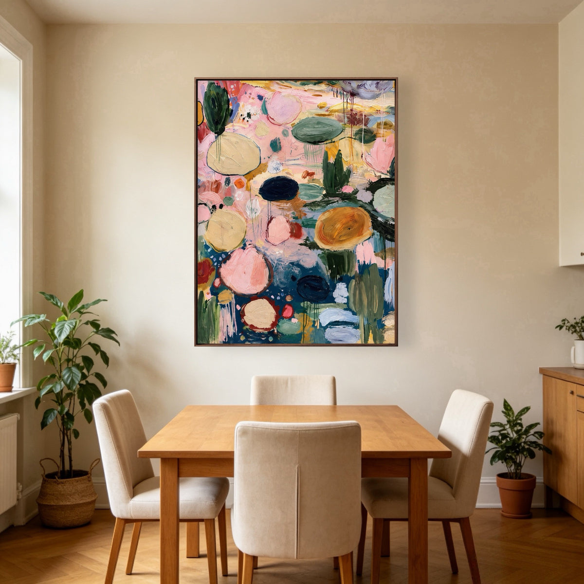 Garden in Motion oil painting room view 5