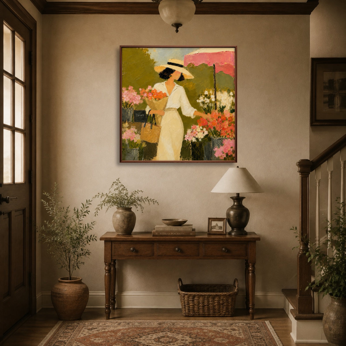 Garden Kinship Bloom oil painting view 2