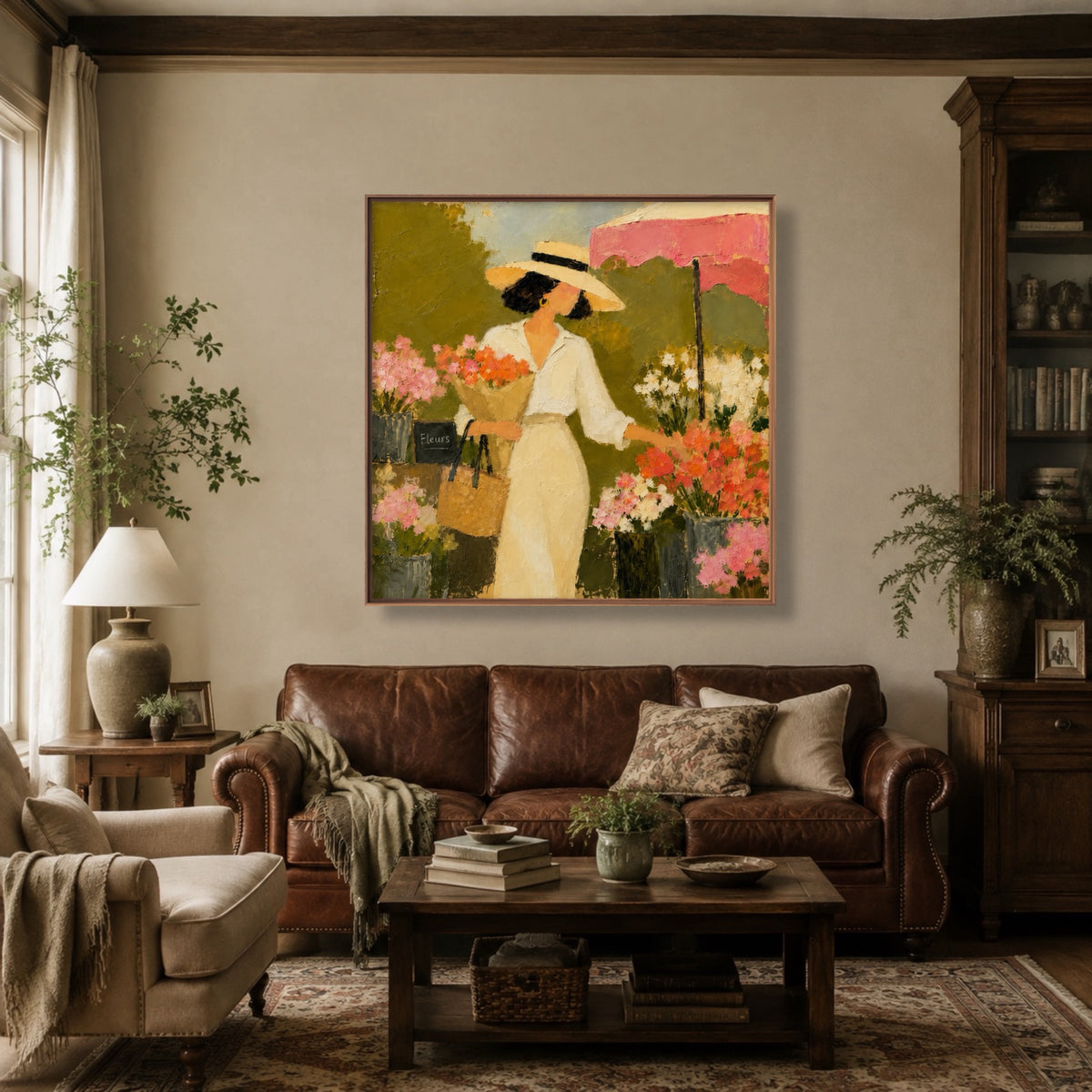 Garden Kinship Bloom oil painting view 5