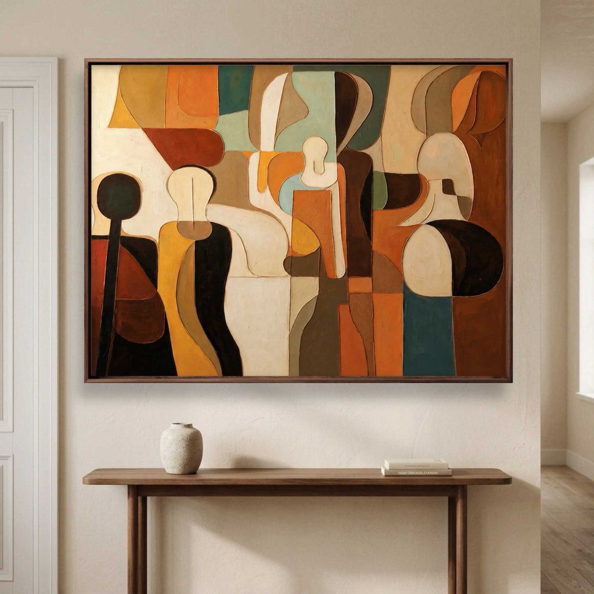 Gathering In Geometry oil painting view 5