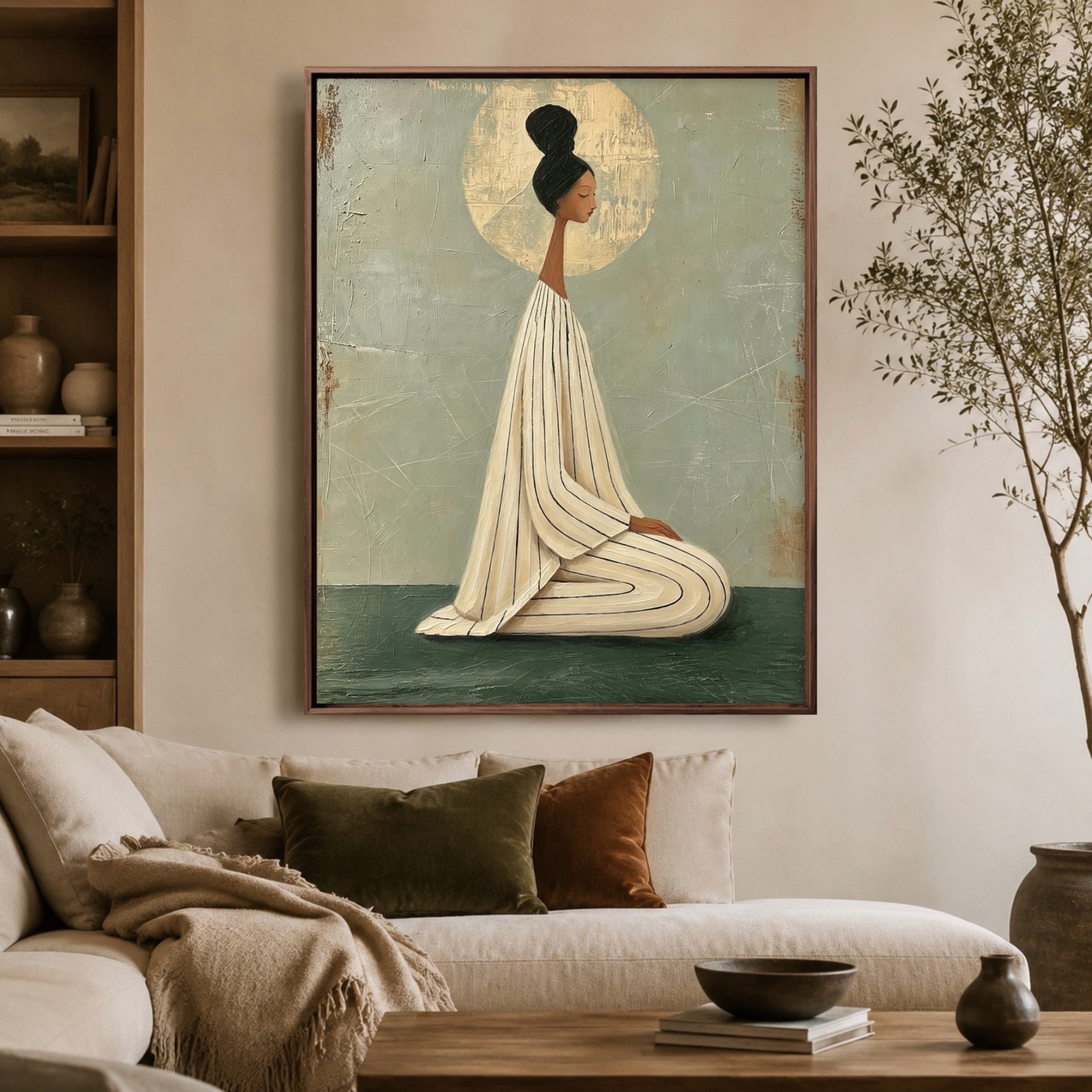 Golden Halo Stillness — artwork view 1