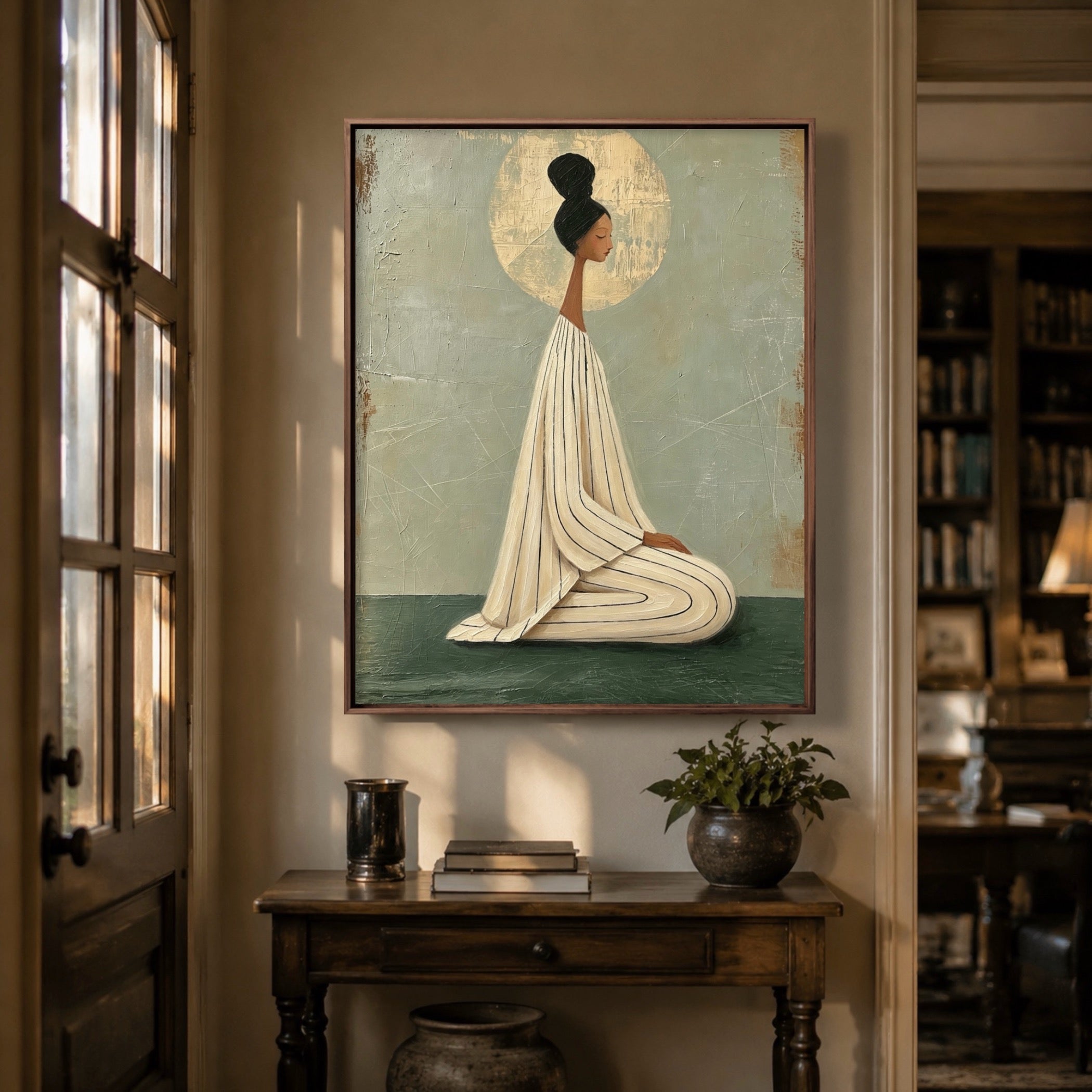 Golden Halo Stillness — artwork view 2