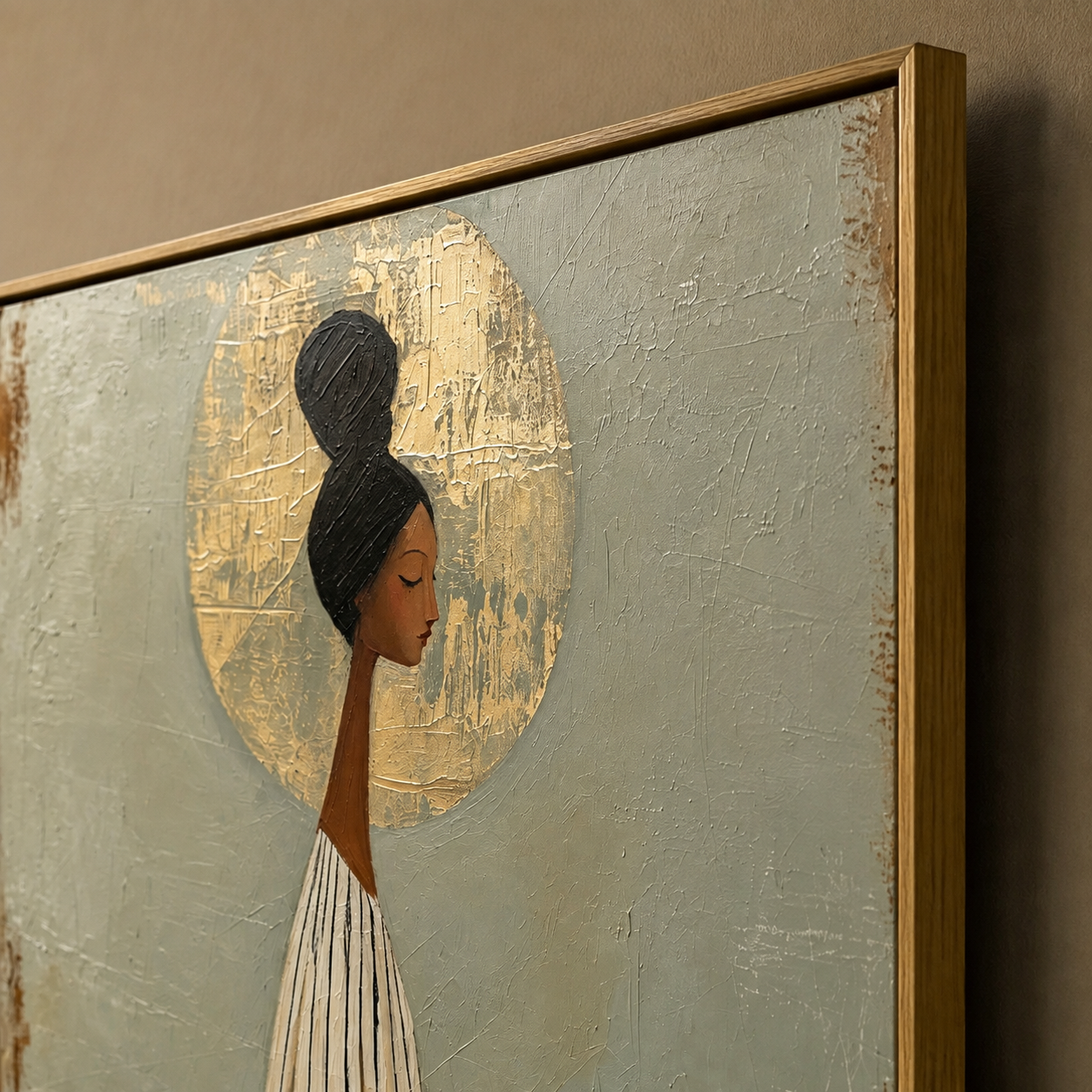 Golden Halo Stillness — artwork view 3