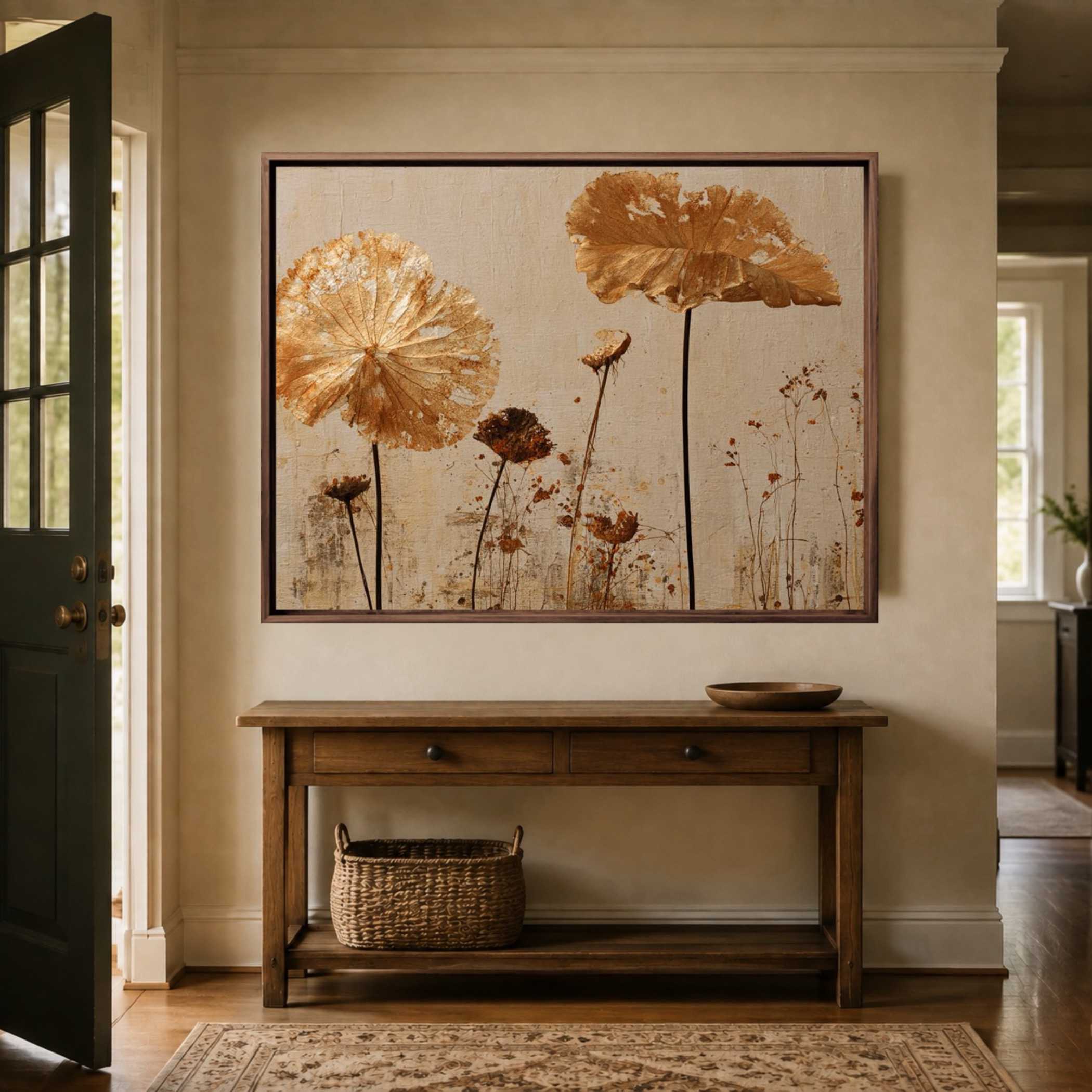 Floral & Botanical Art | Golden Lotus Remnants - View 4