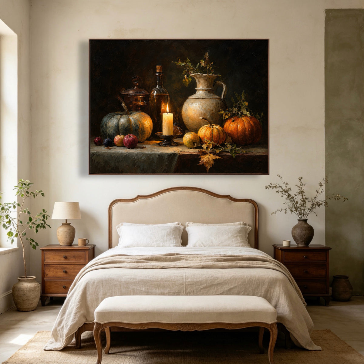 Harvest By Candlelight — horizontal floral & botanical art, view 2