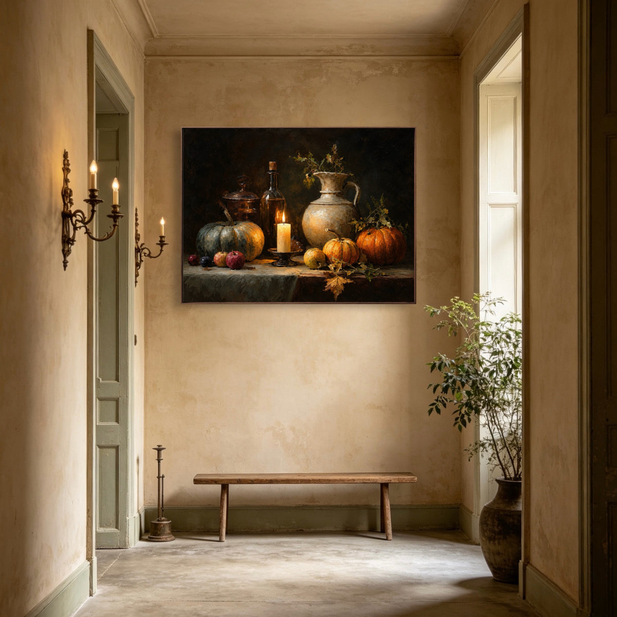 Harvest By Candlelight — horizontal floral & botanical art, view 5