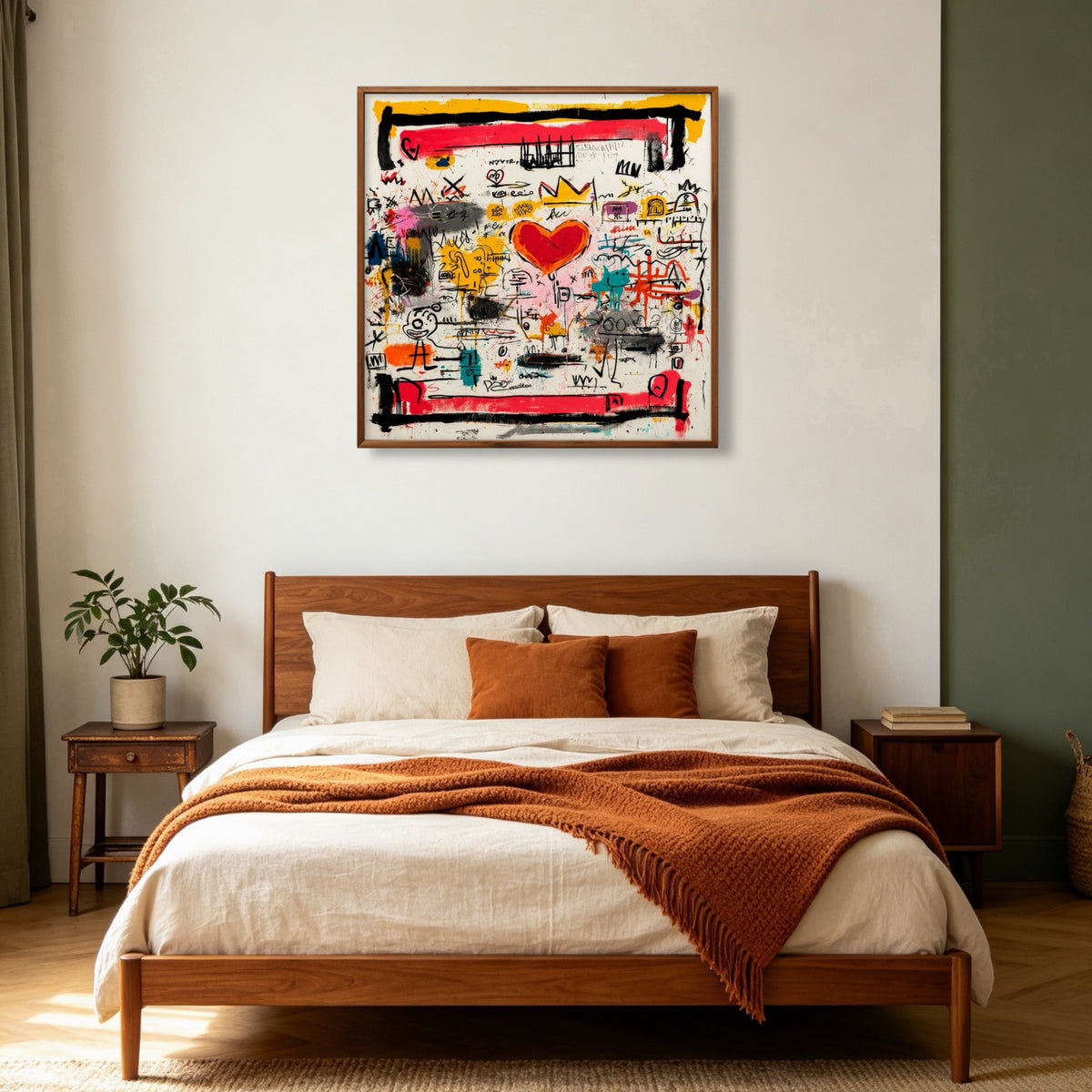Heart City Signal oil painting room view 2