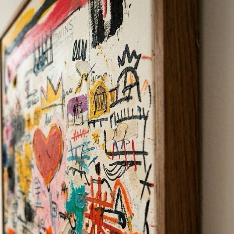 Heart City Signal oil painting room view 6