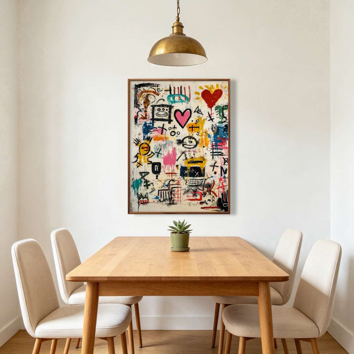 Hearts On Walls oil painting room view 2