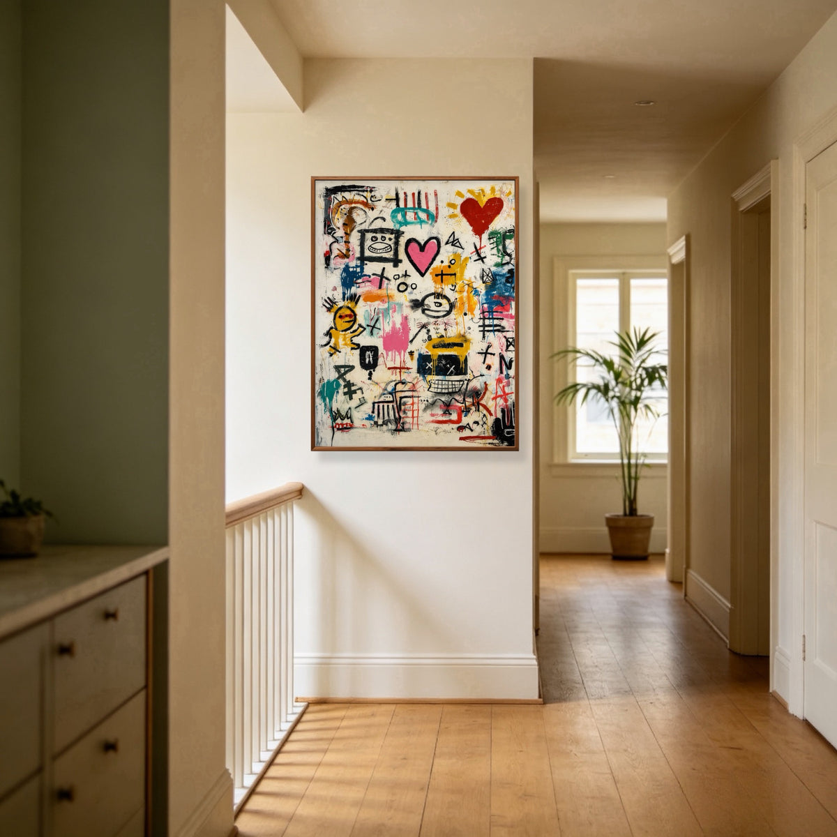 Hearts On Walls oil painting room view 4