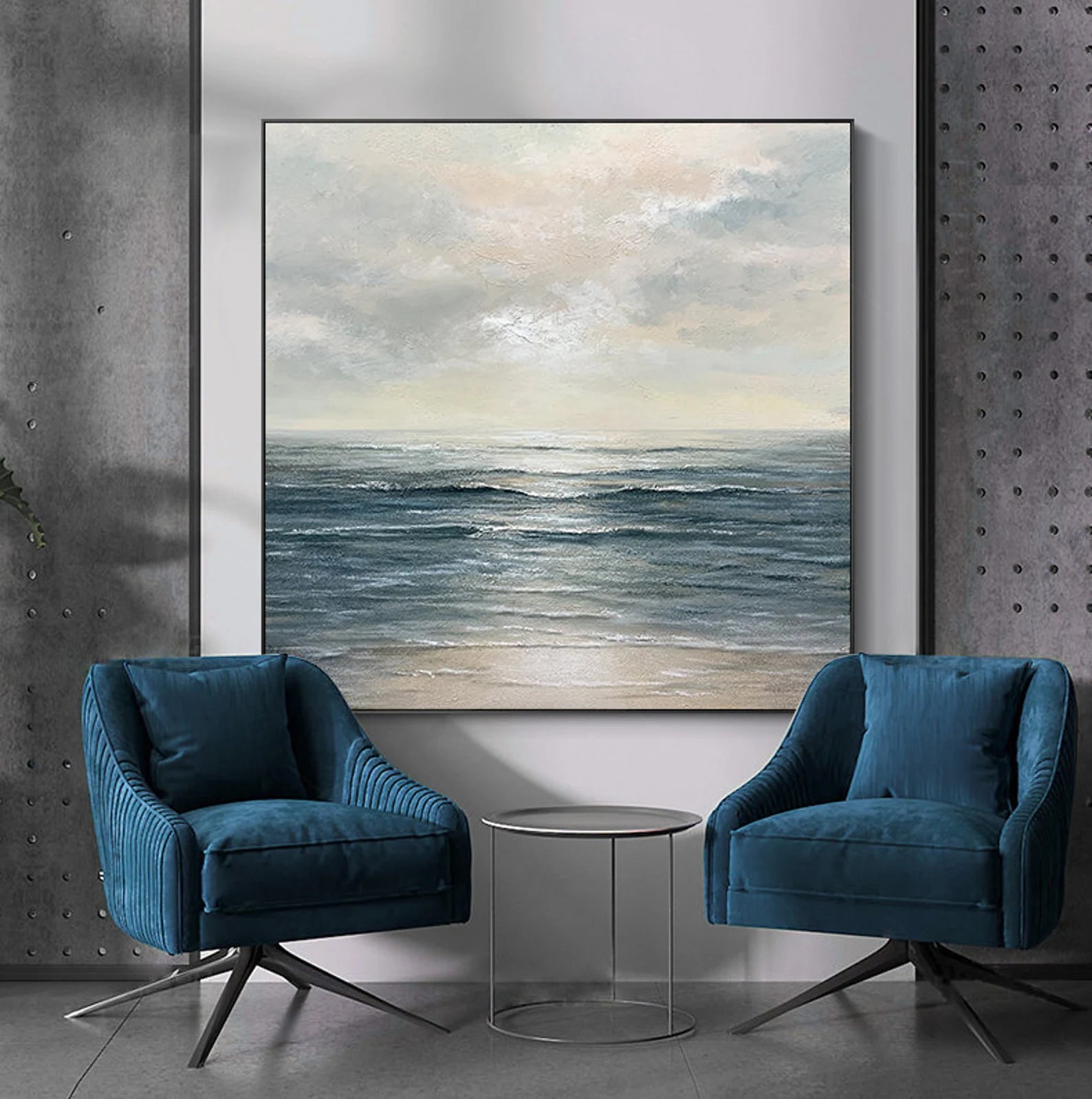 Textured Seaside Opulence | Silvery Glow