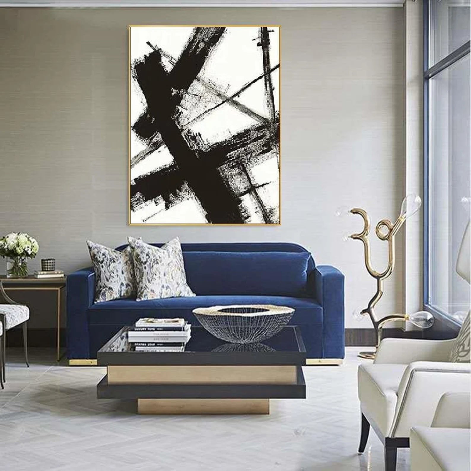 Textured Abstract Boldness | Black White