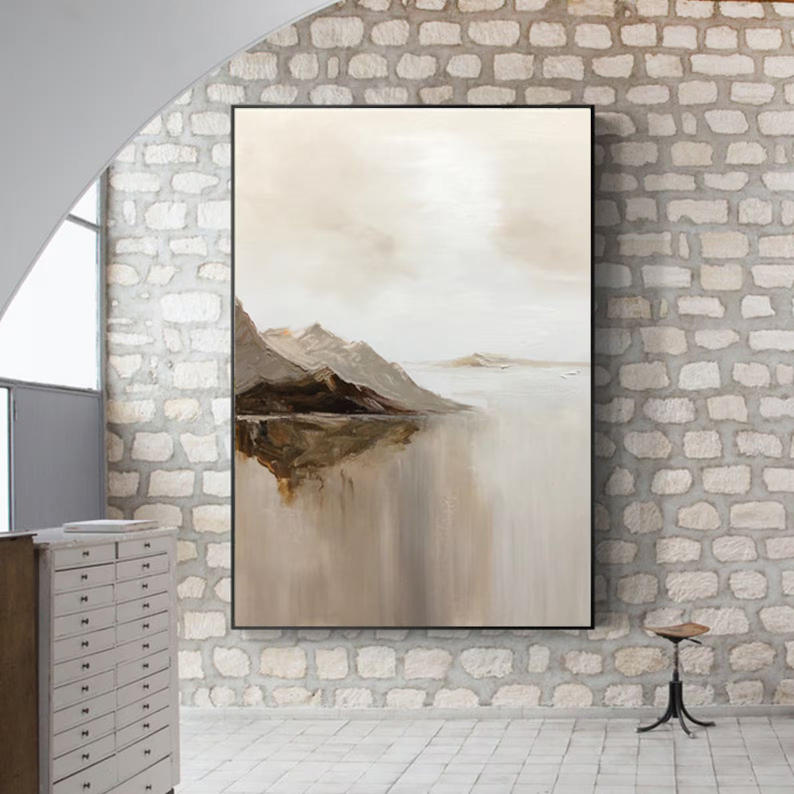 Textured Landscape Abstract | Serene Luxe