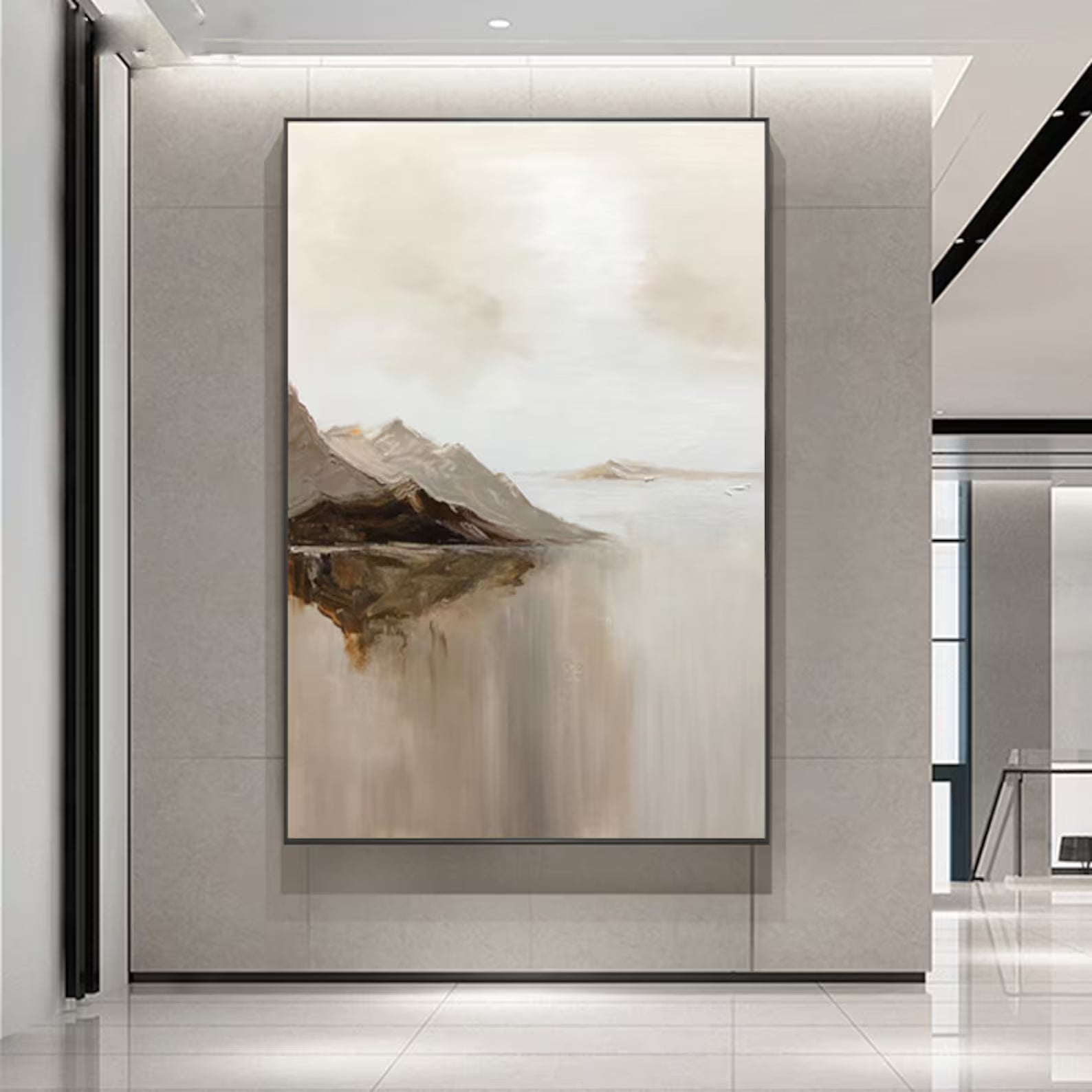 Textured Landscape Abstract | Serene Luxe