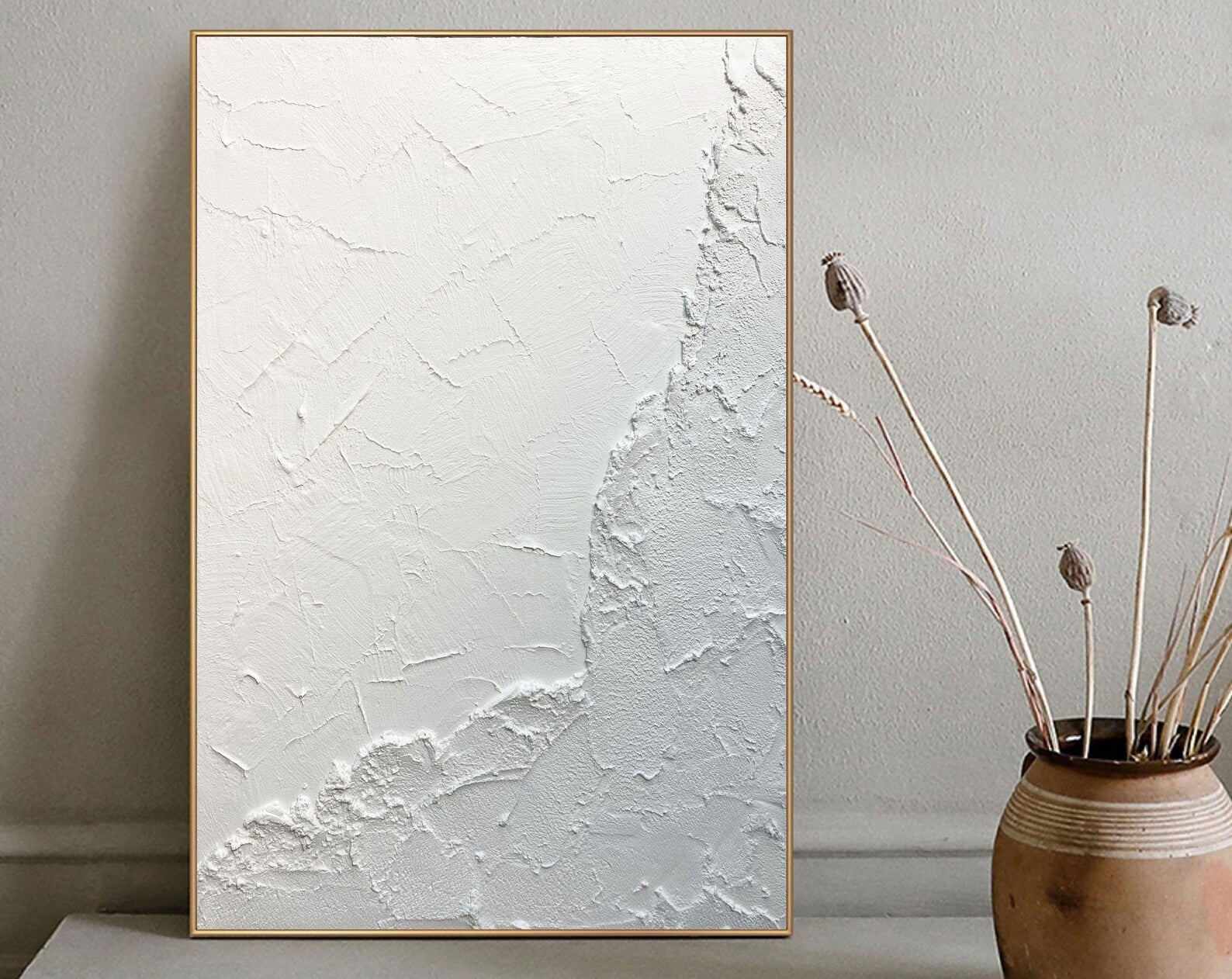 Textured Monochrome Elegance | White Artistry