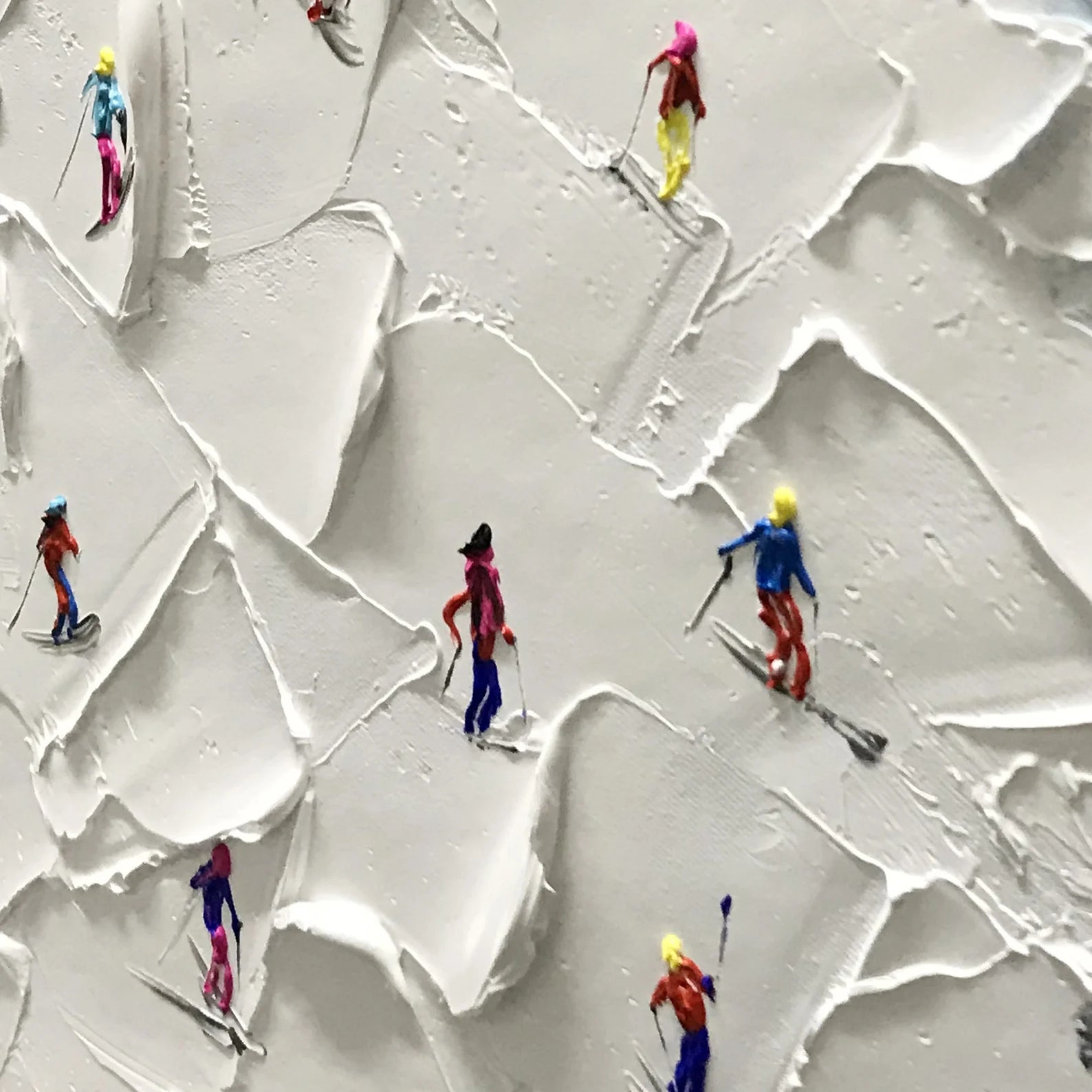 Textured Ski Opulence | White Slope