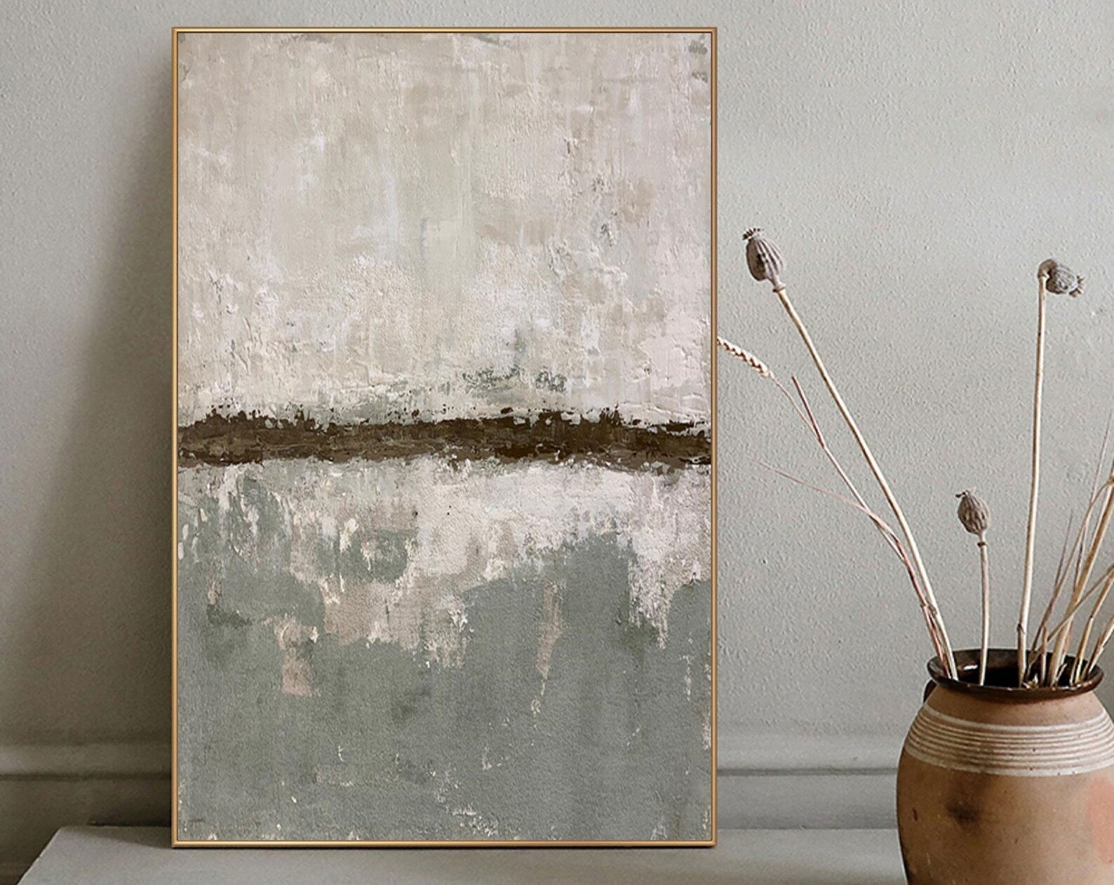 Textured Neutral Elegance | Gray Beige