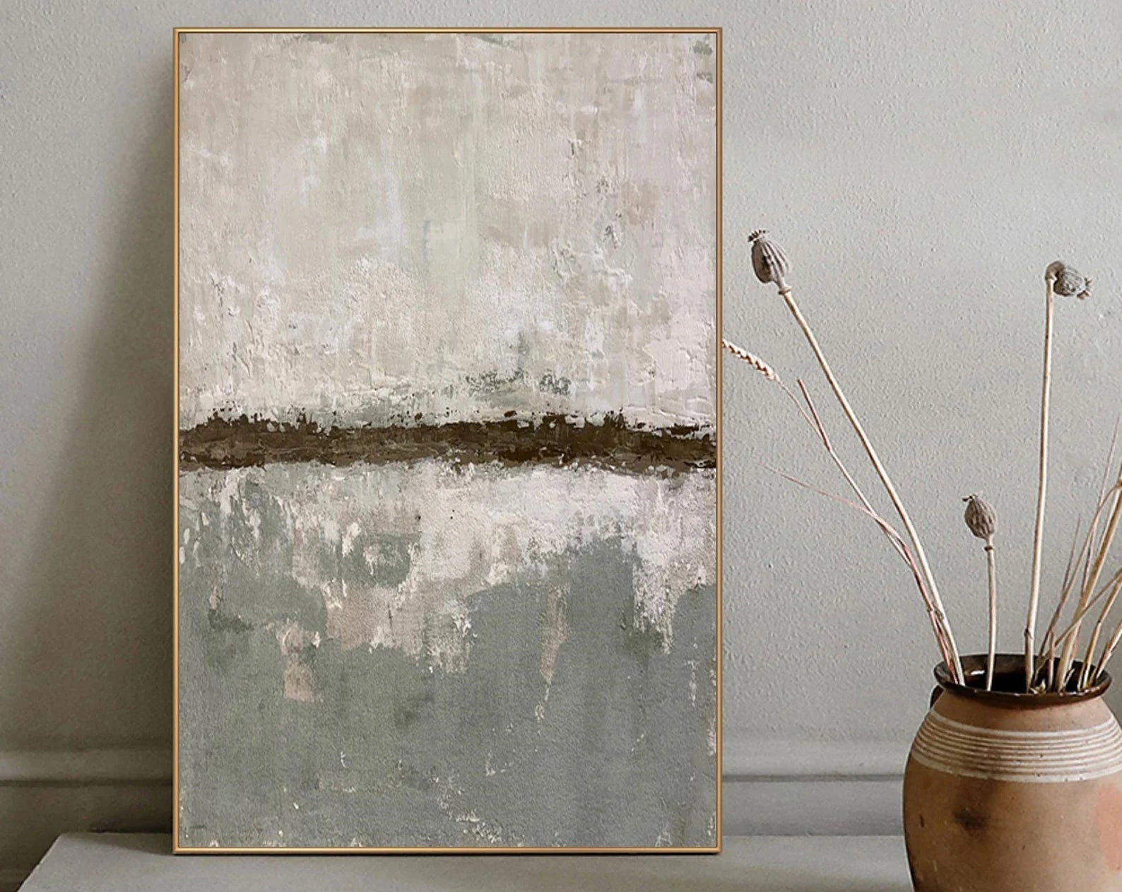 Textured Neutral Harmony | Grey Beige