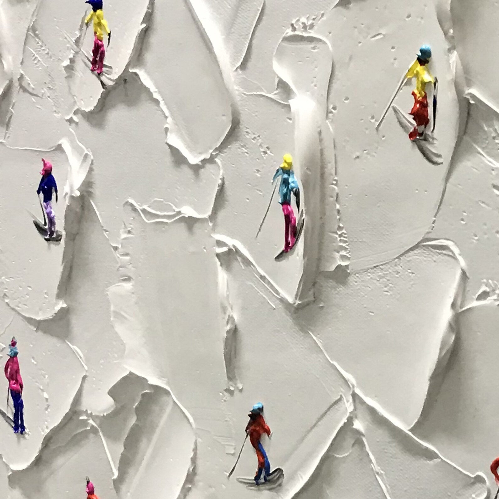 Textured Ski Opulence | White Slope