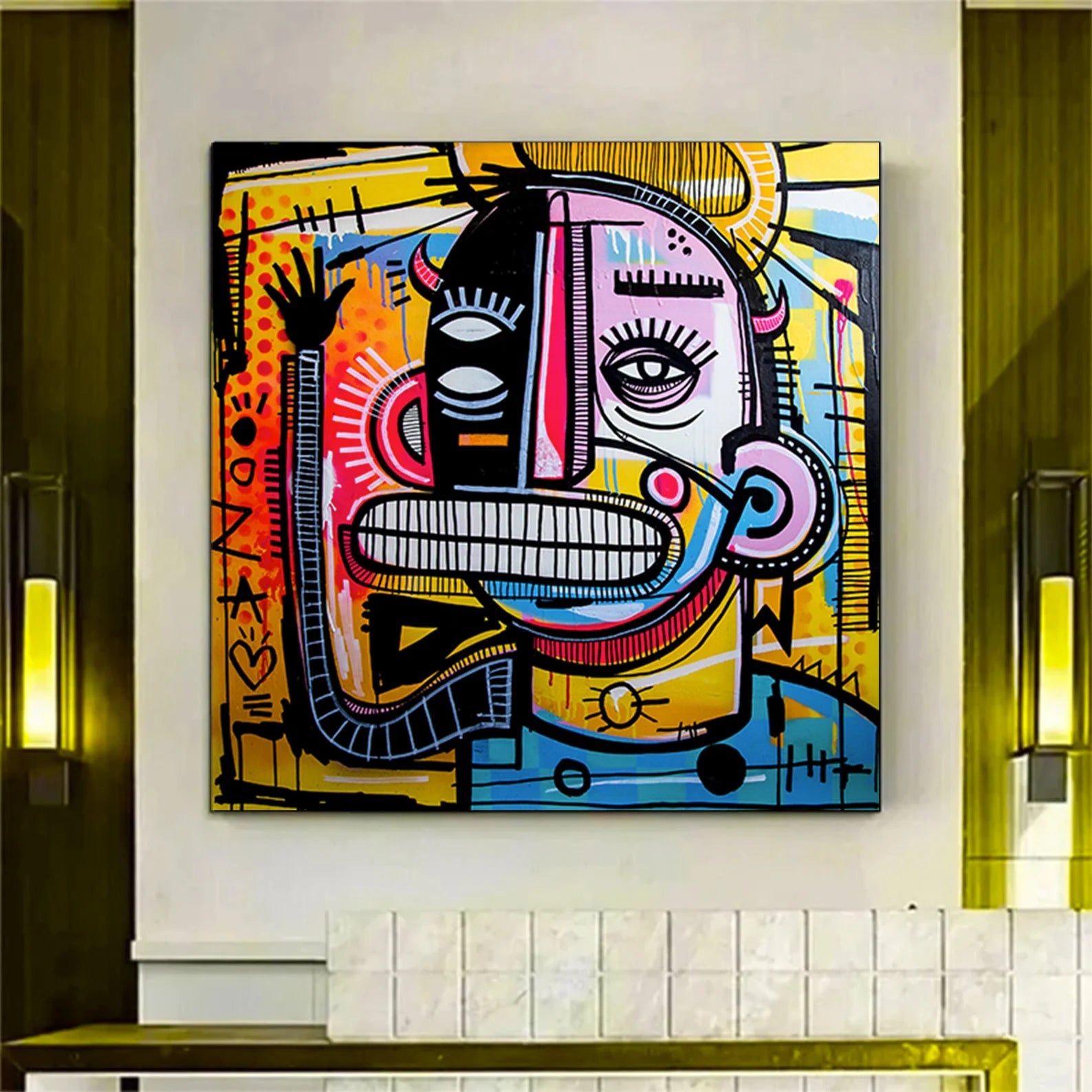 Dynamic Abstract Figure | Vivid Palette