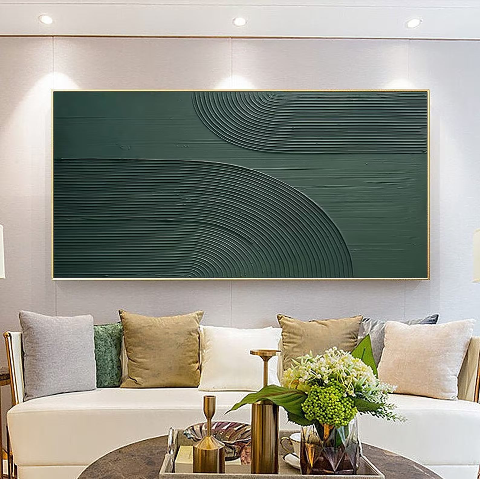 Textured Geometric Sophistication | Green Minimal