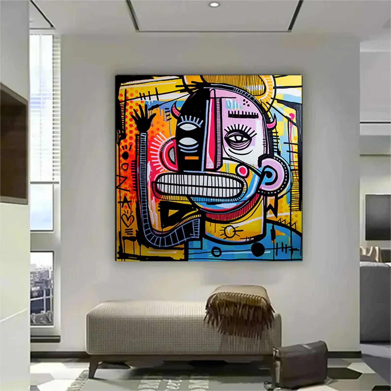 Dynamic Abstract Figure | Vivid Palette