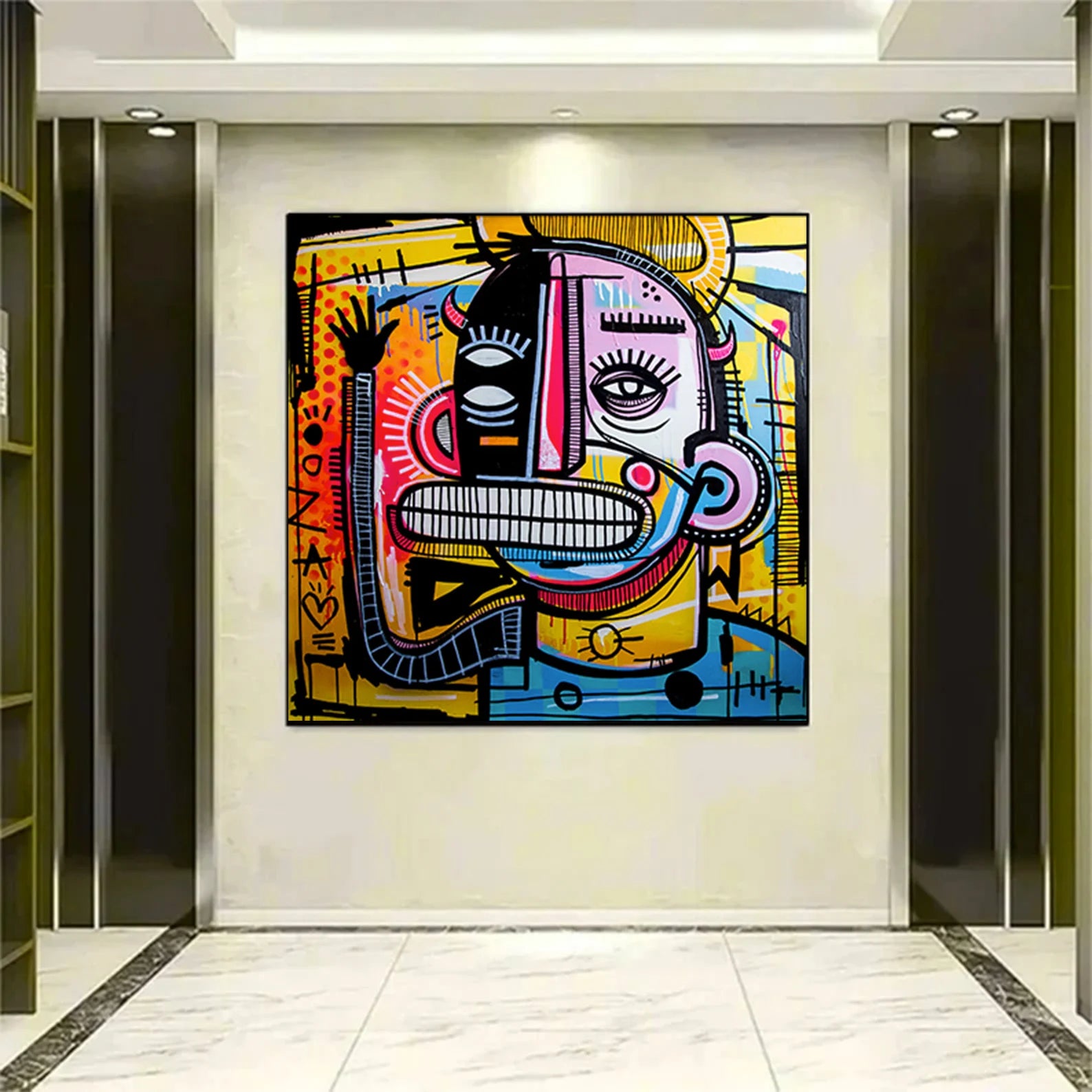 Dynamic Abstract Figure | Vivid Palette