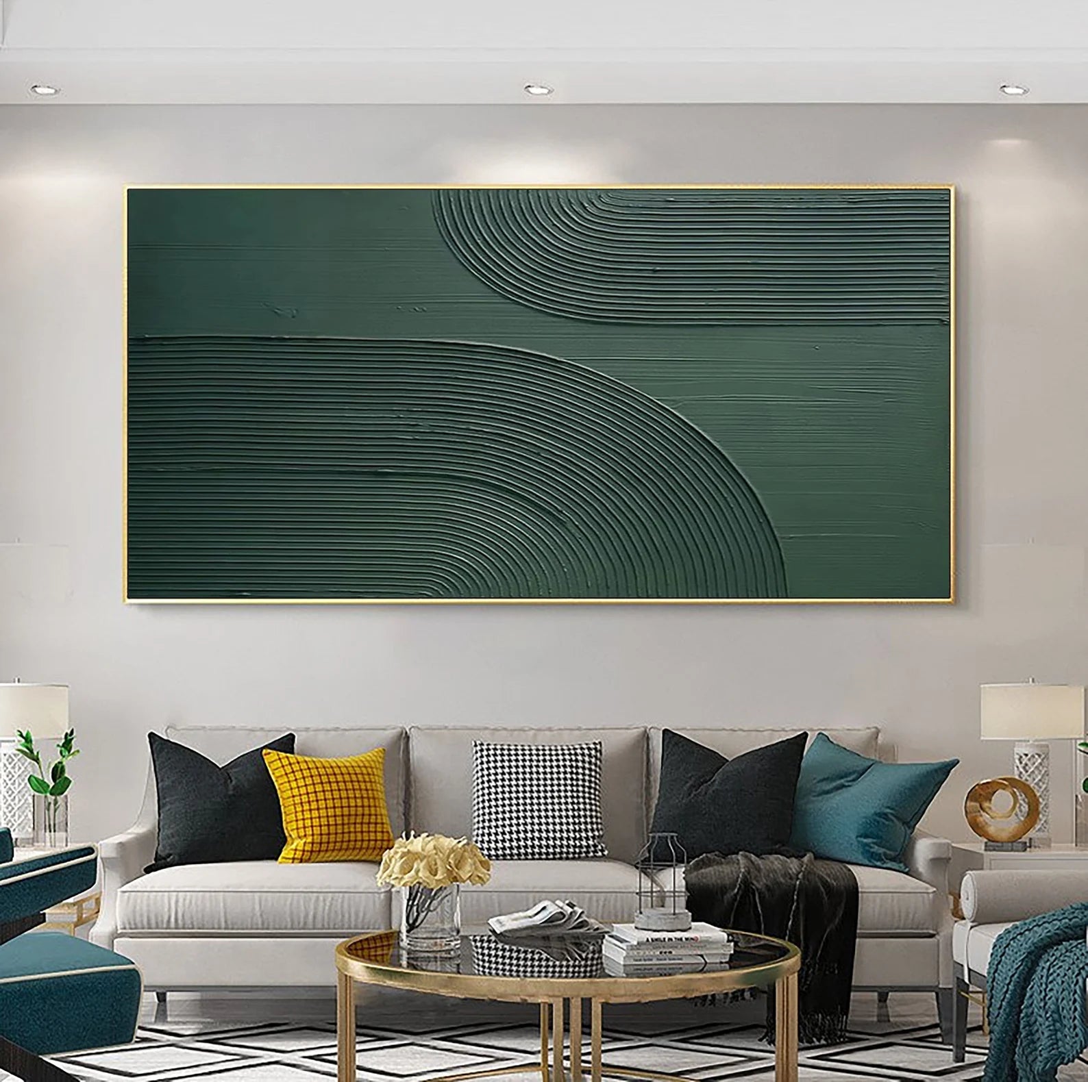 Textured Geometric Sophistication | Green Minimal