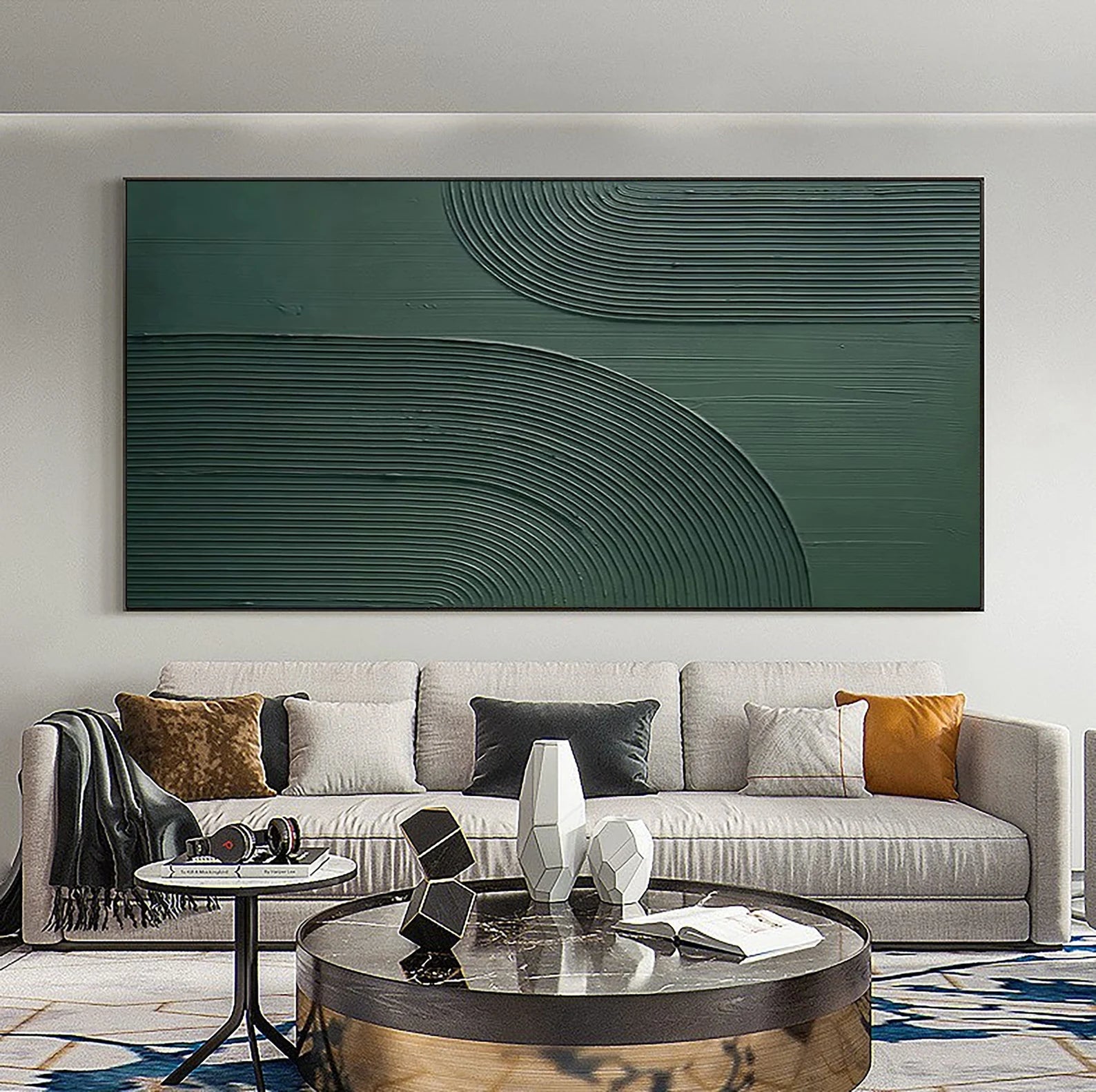 Textured Geometric Sophistication | Green Minimal