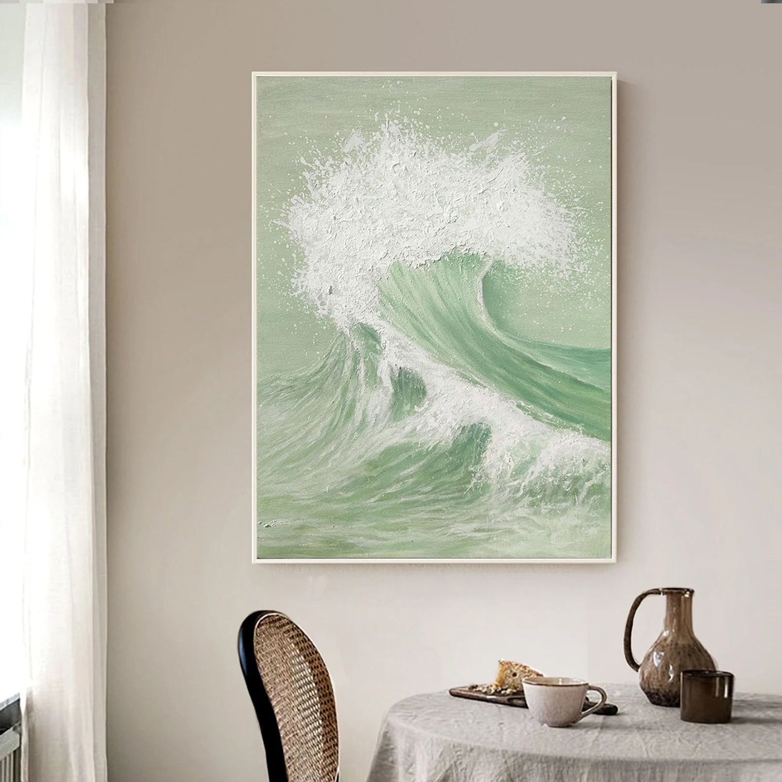 Textured Wave Vitality | Mint White