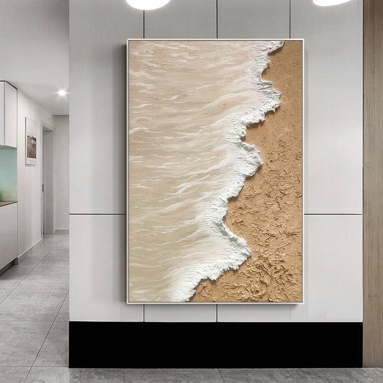 Textured Coastal Opulence | Sand  Wave