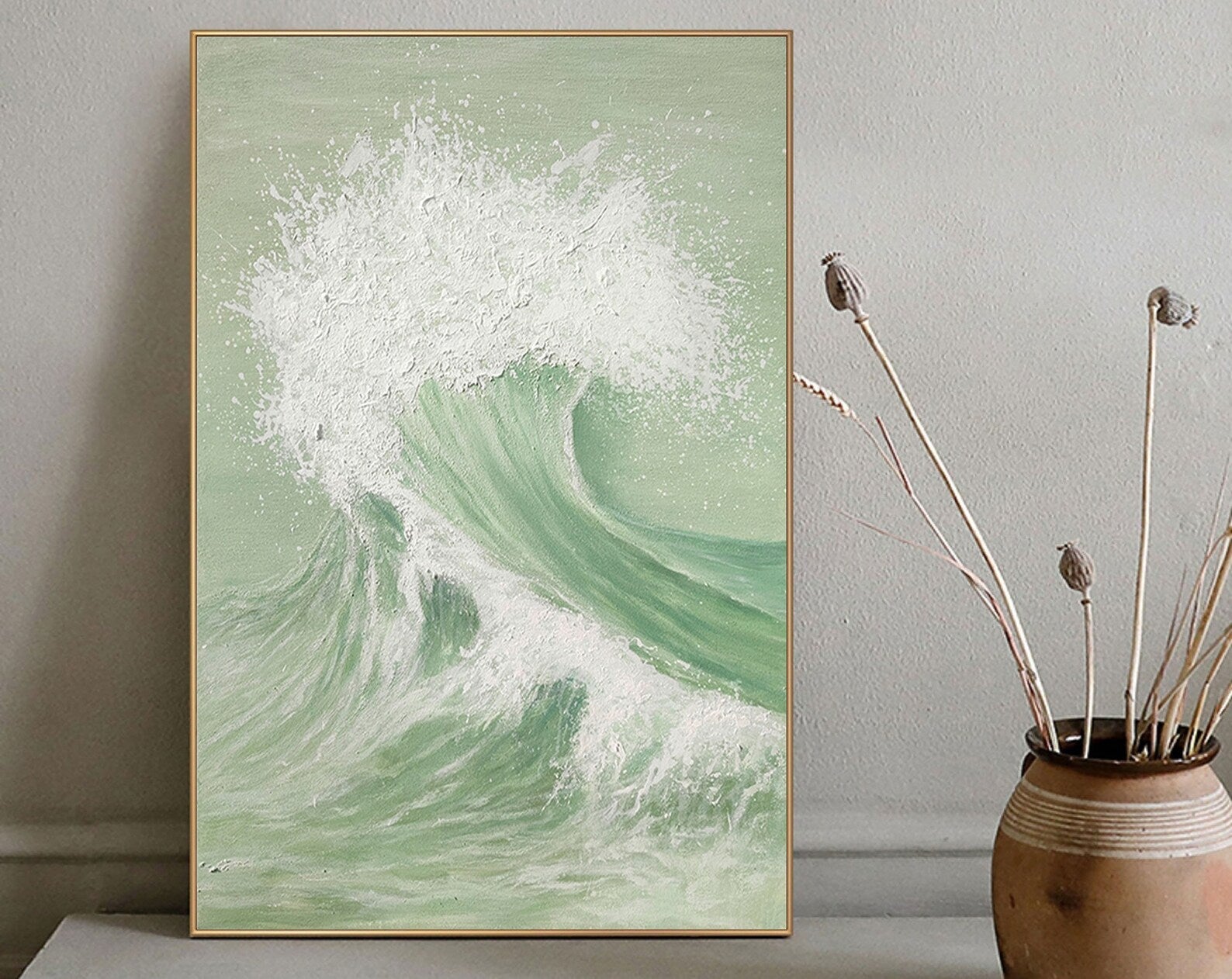 Textured Wave Vitality | Mint White