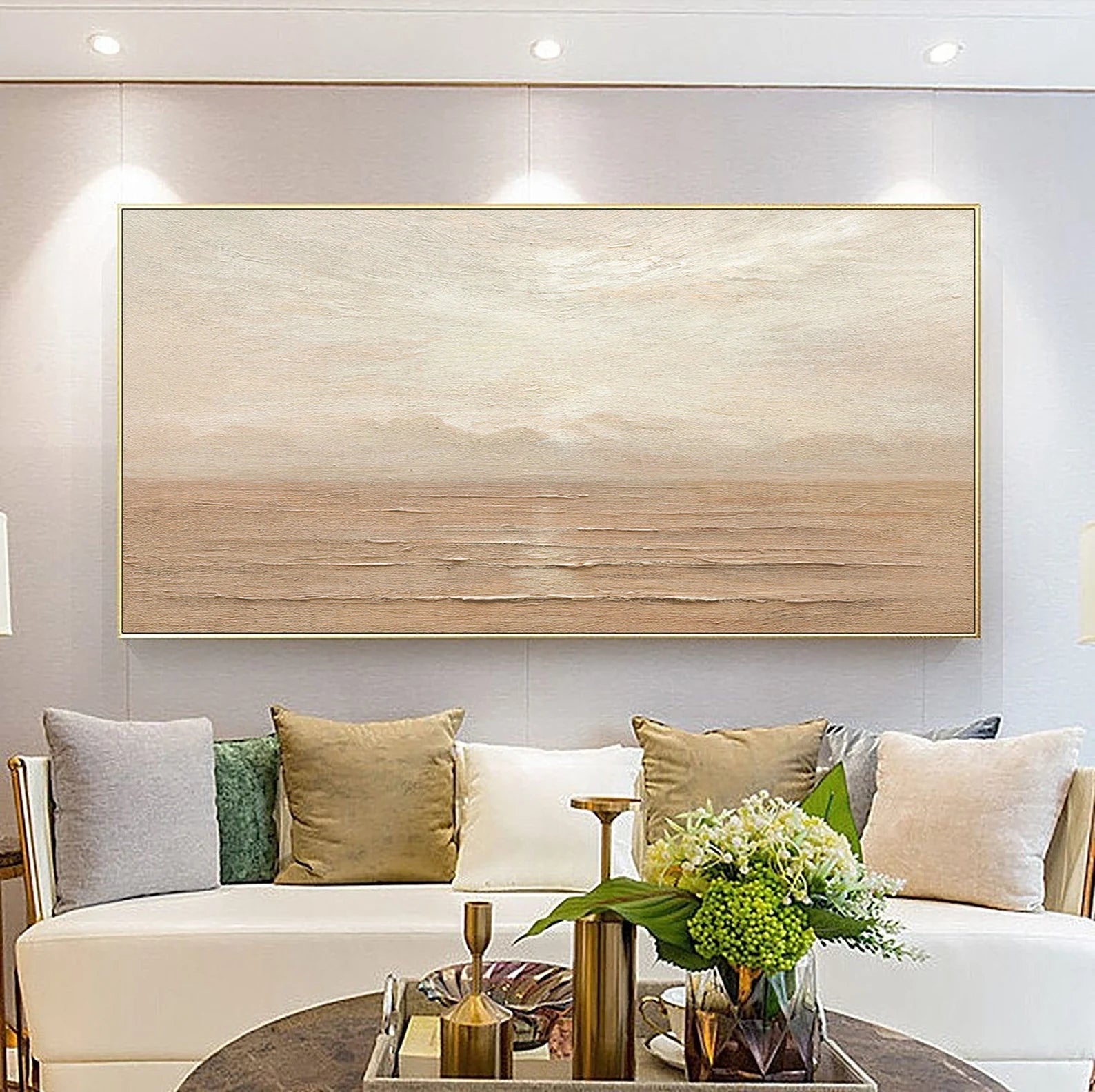 Textured Landscape Serenity | Beige Tone