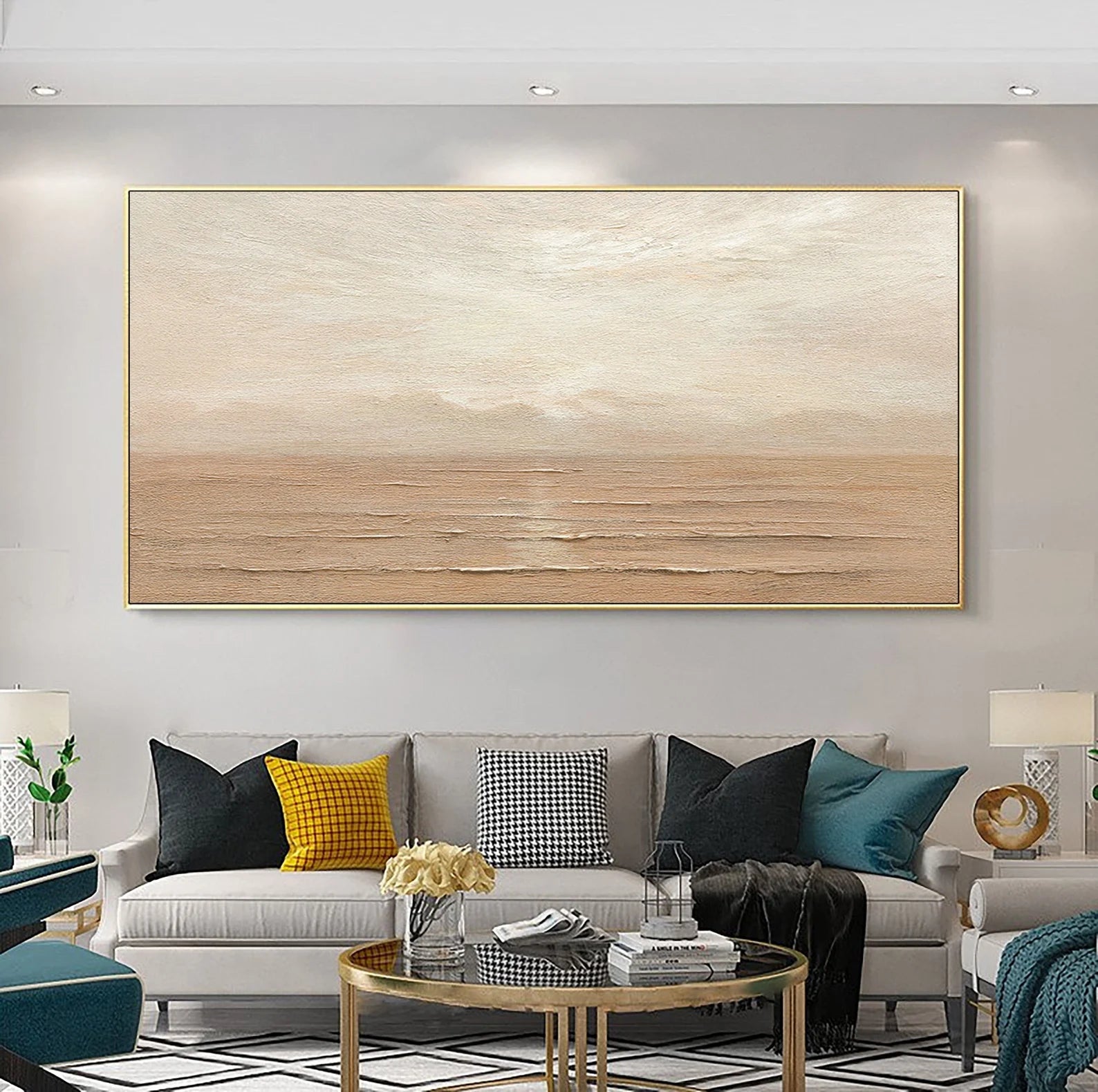 Textured Landscape Serenity | Beige Tone