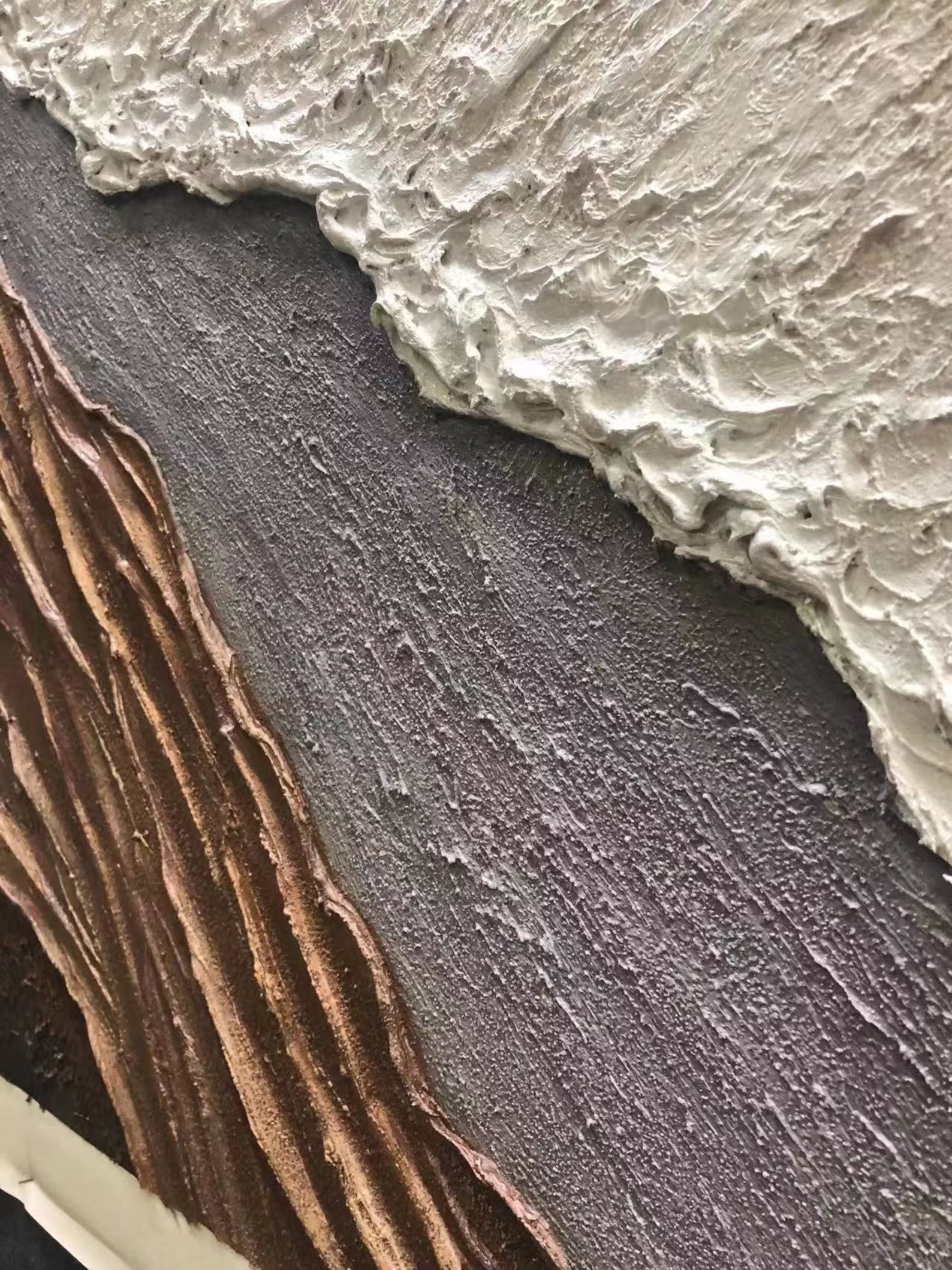 Textured Coastal Serenity | Beige White