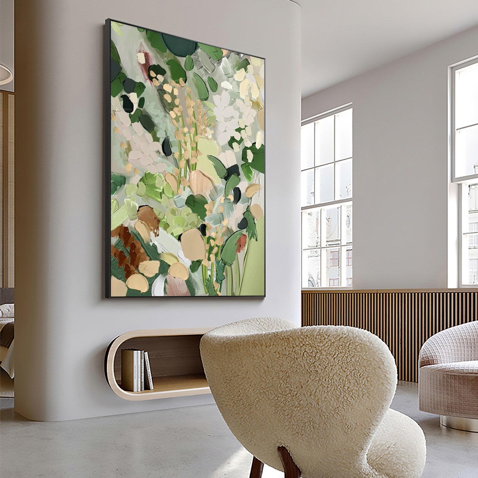 Textured Floral Opulence | Mossy Bloom