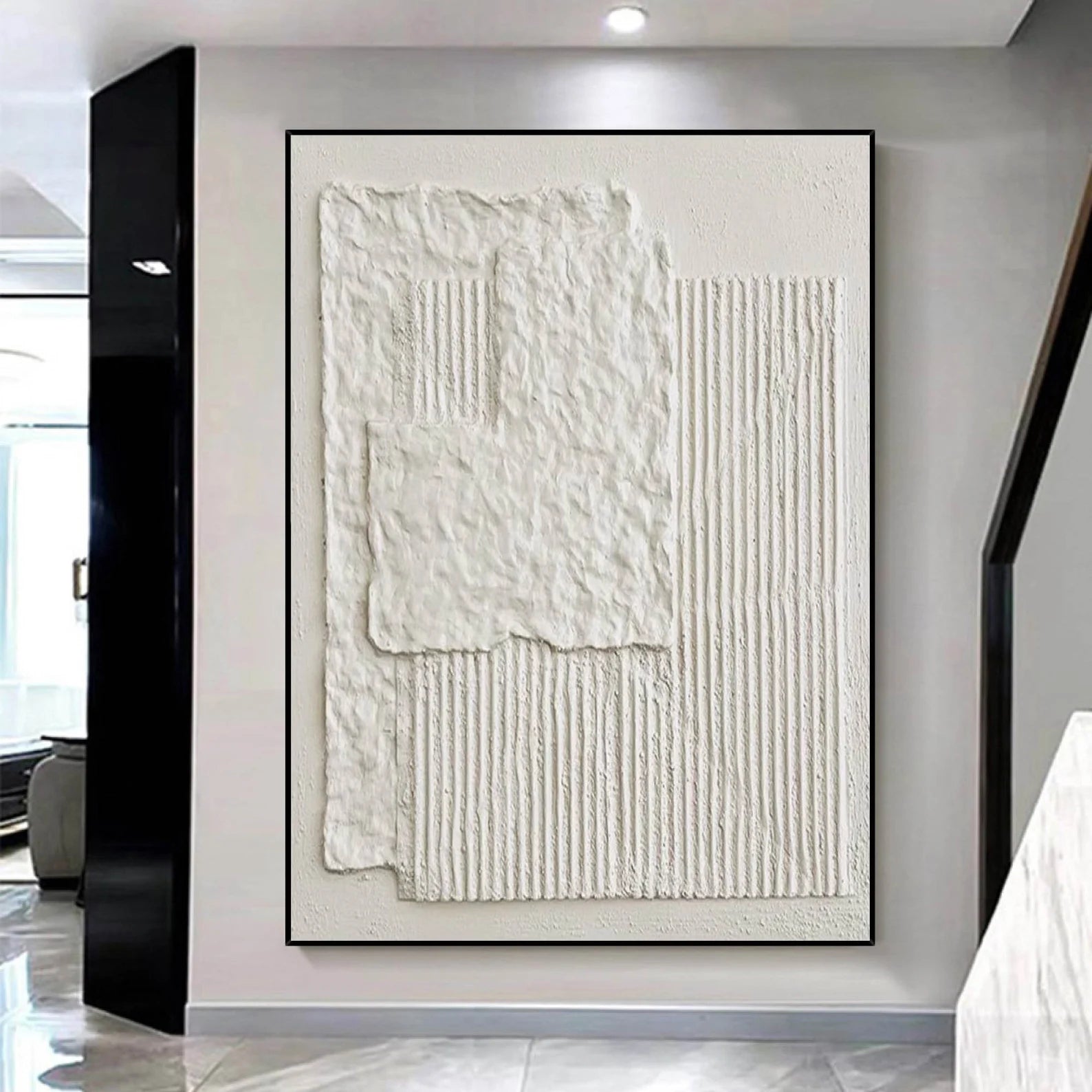Textured White Abstract | Minimalist Luxe