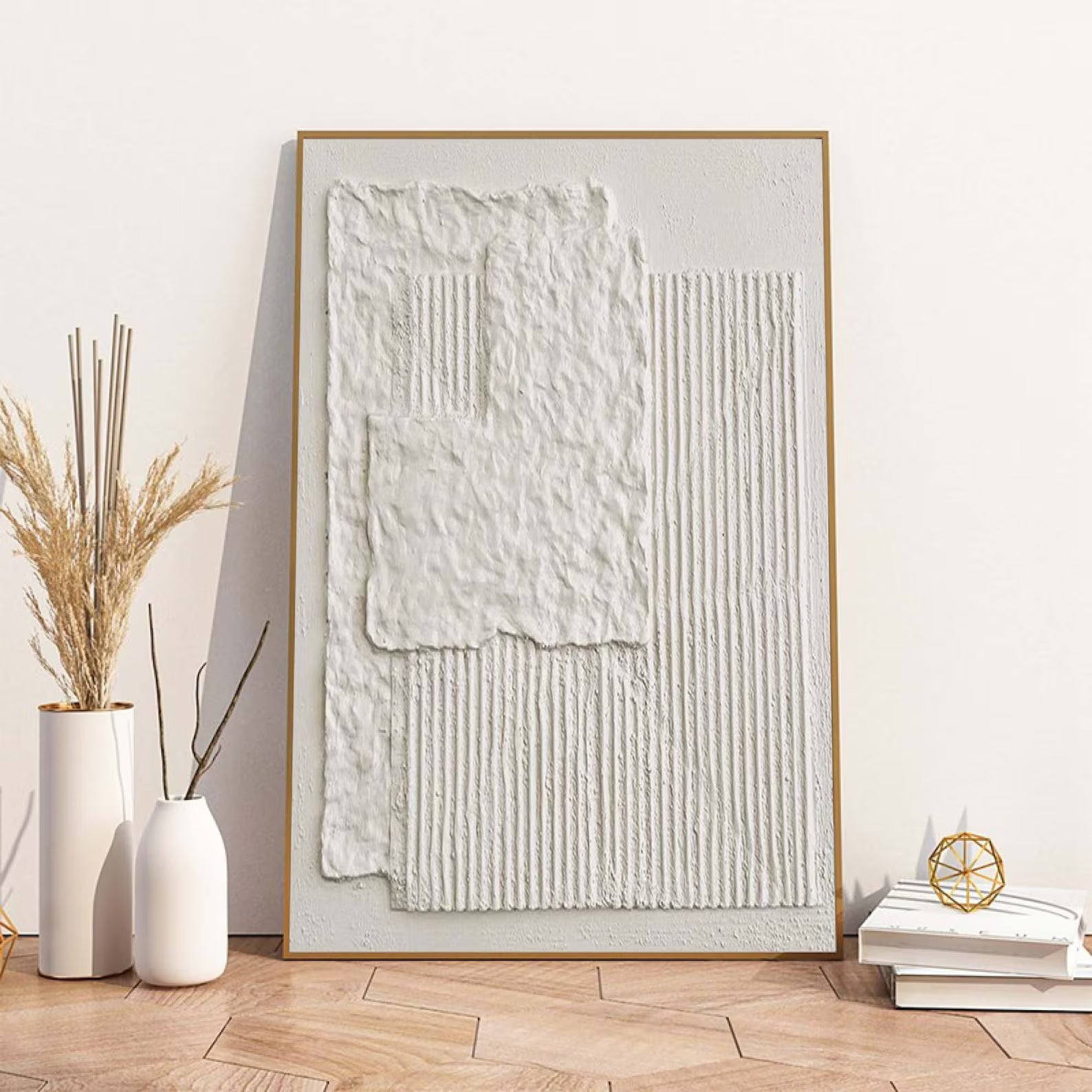 Textured White Abstract | Minimalist Luxe