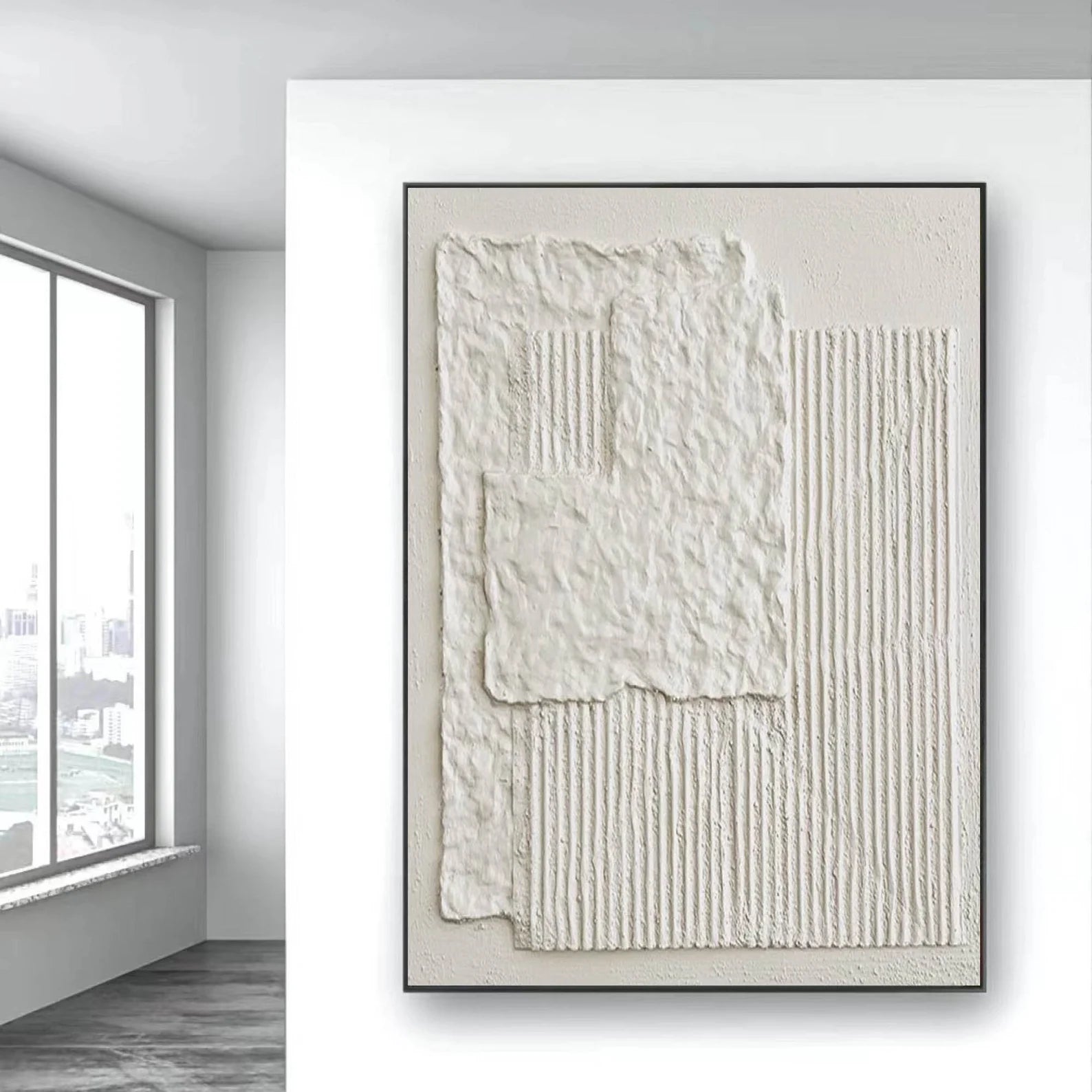 Textured White Abstract | Minimalist Luxe
