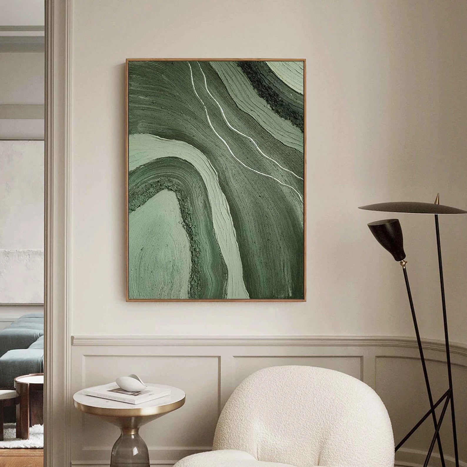 Textured Green Elegance | Nature Flow