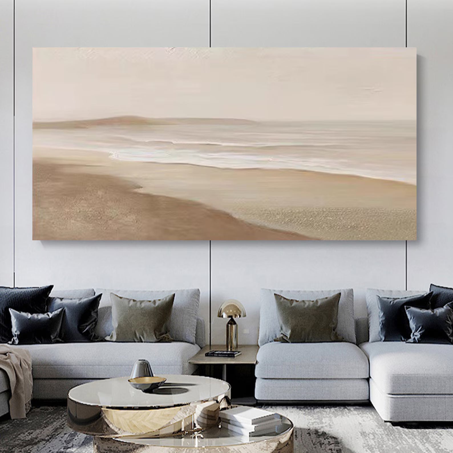 Textured Coastal Opulence | Sanded Vista