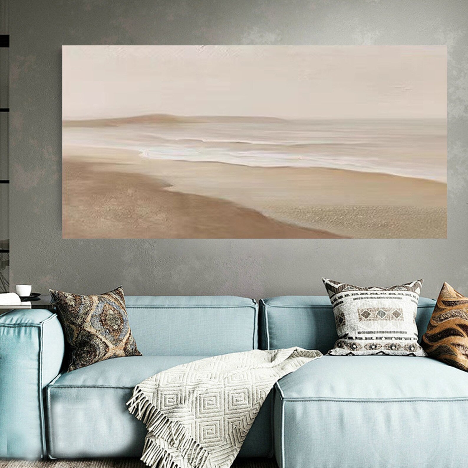 Textured Coastal Opulence | Sanded Vista
