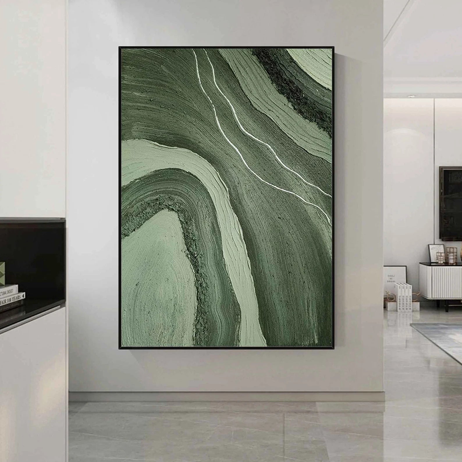 Textured Green Elegance | Nature Flow