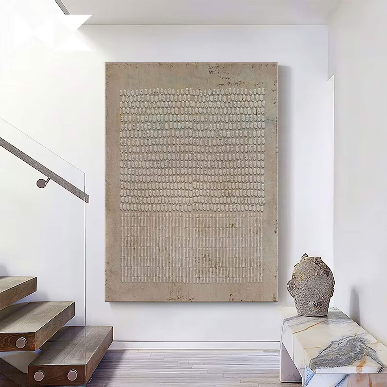 Textured Dot Matrix Art | Subtle Artistry