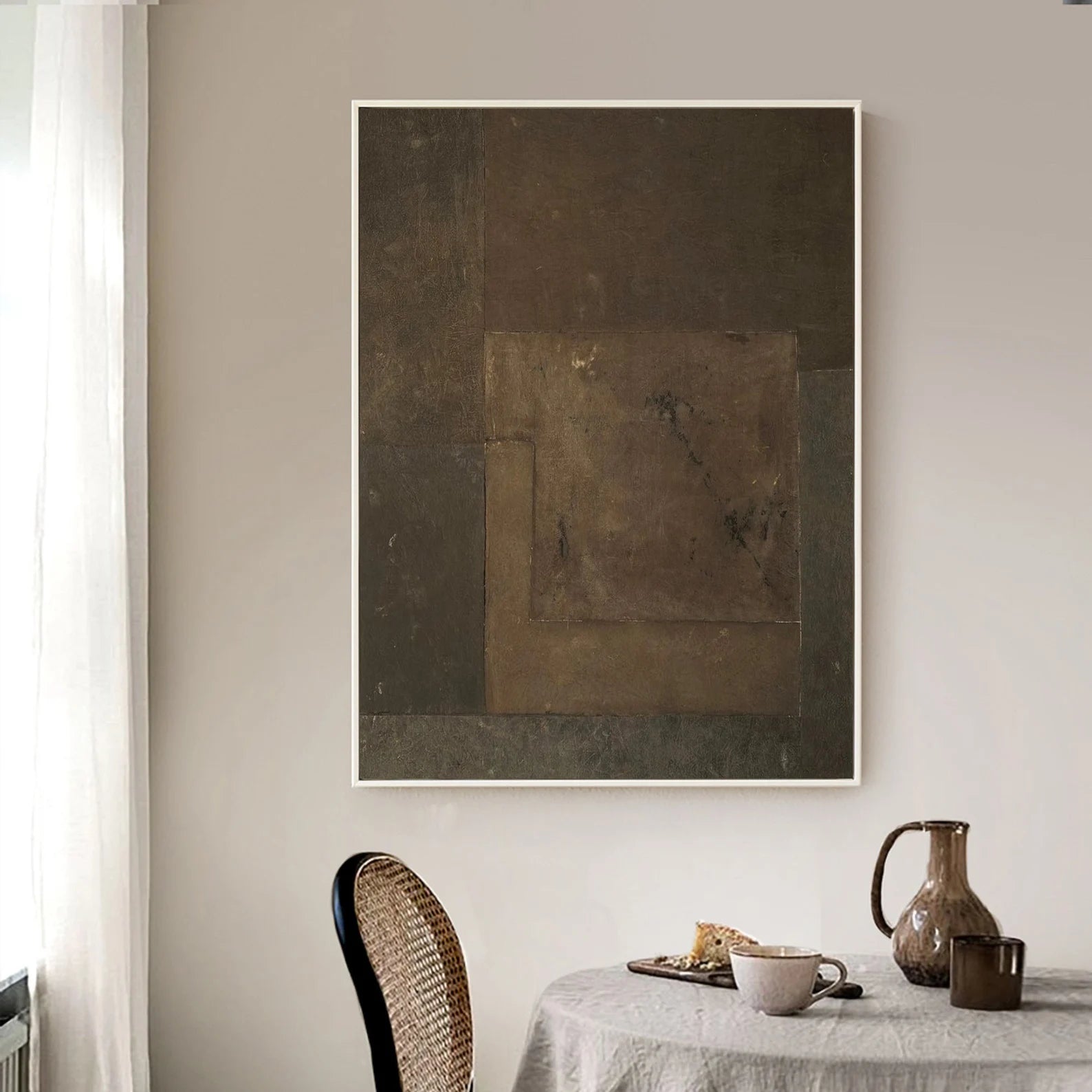 Minimalist Brown-Tone Art | Understated Depth