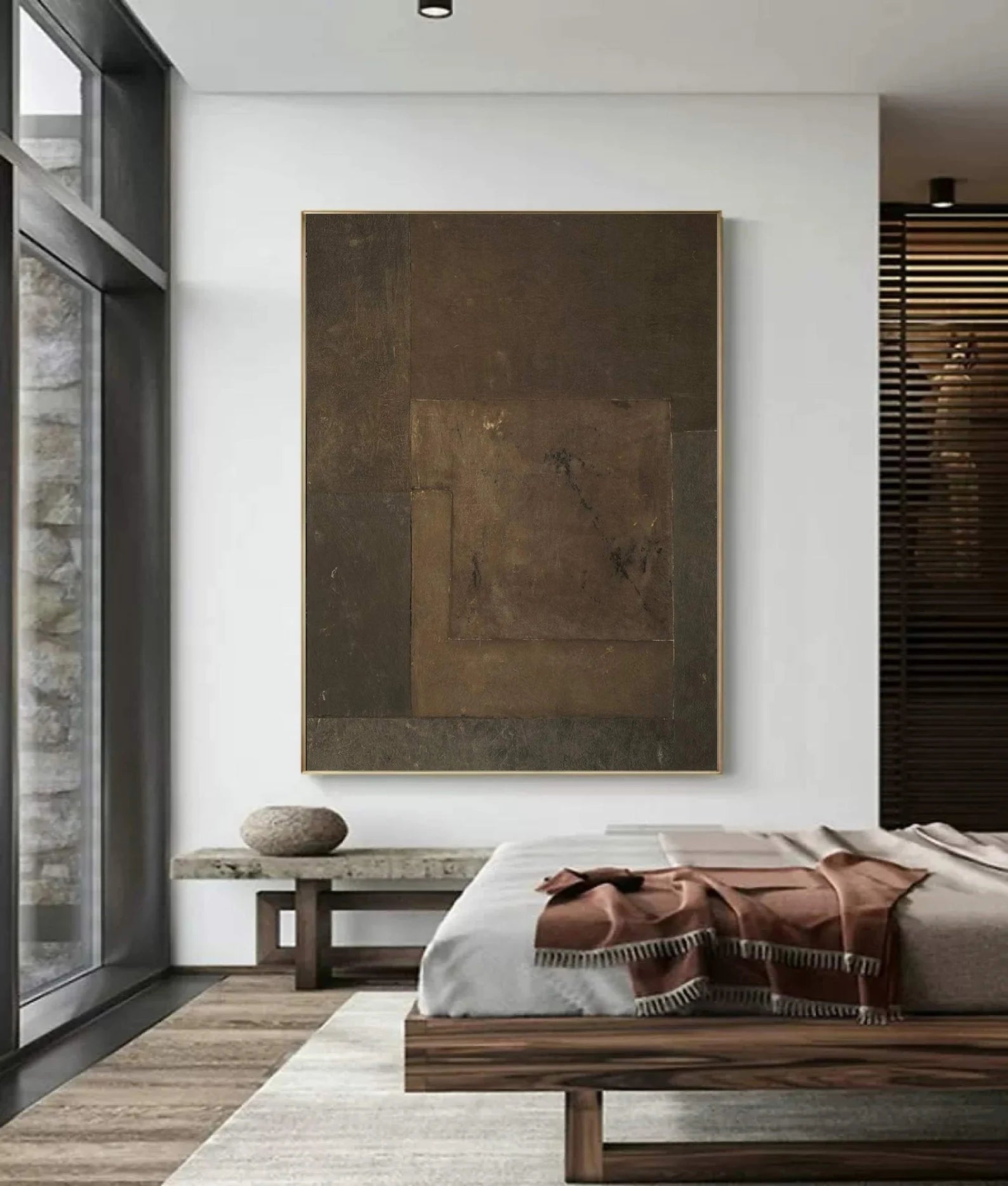 Minimalist Brown-Tone Art | Understated Depth