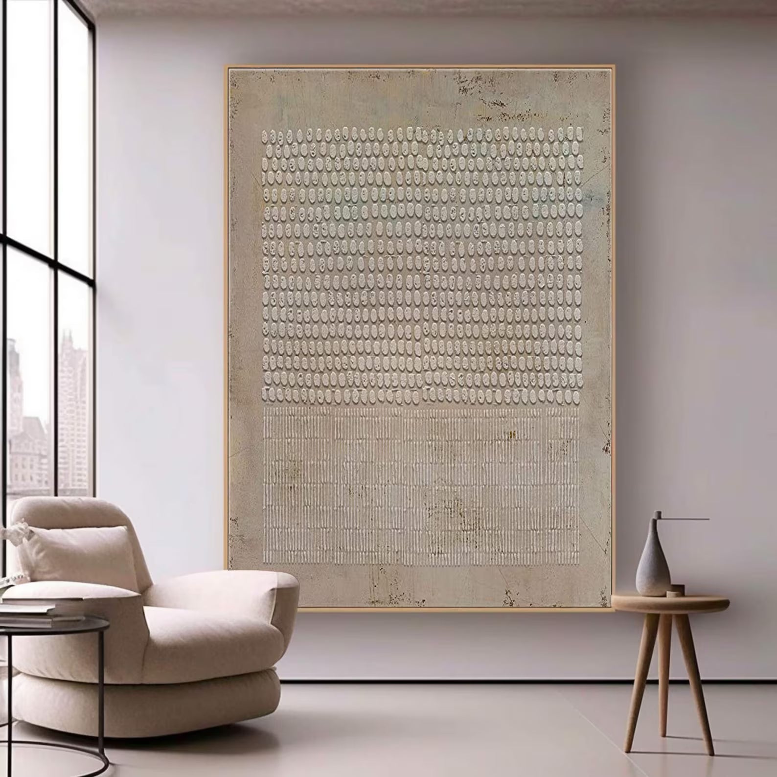 Textured Dot Matrix Art | Subtle Artistry