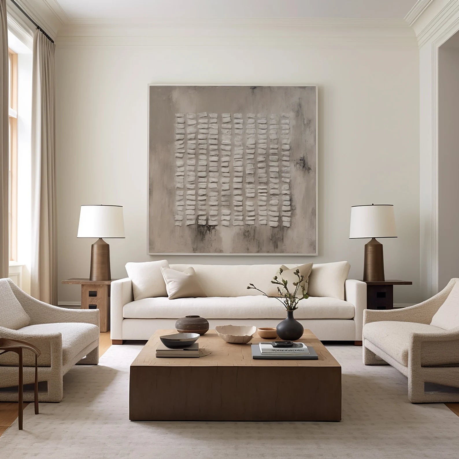 Textured Gray Abstract Art | Subtle Sophistication