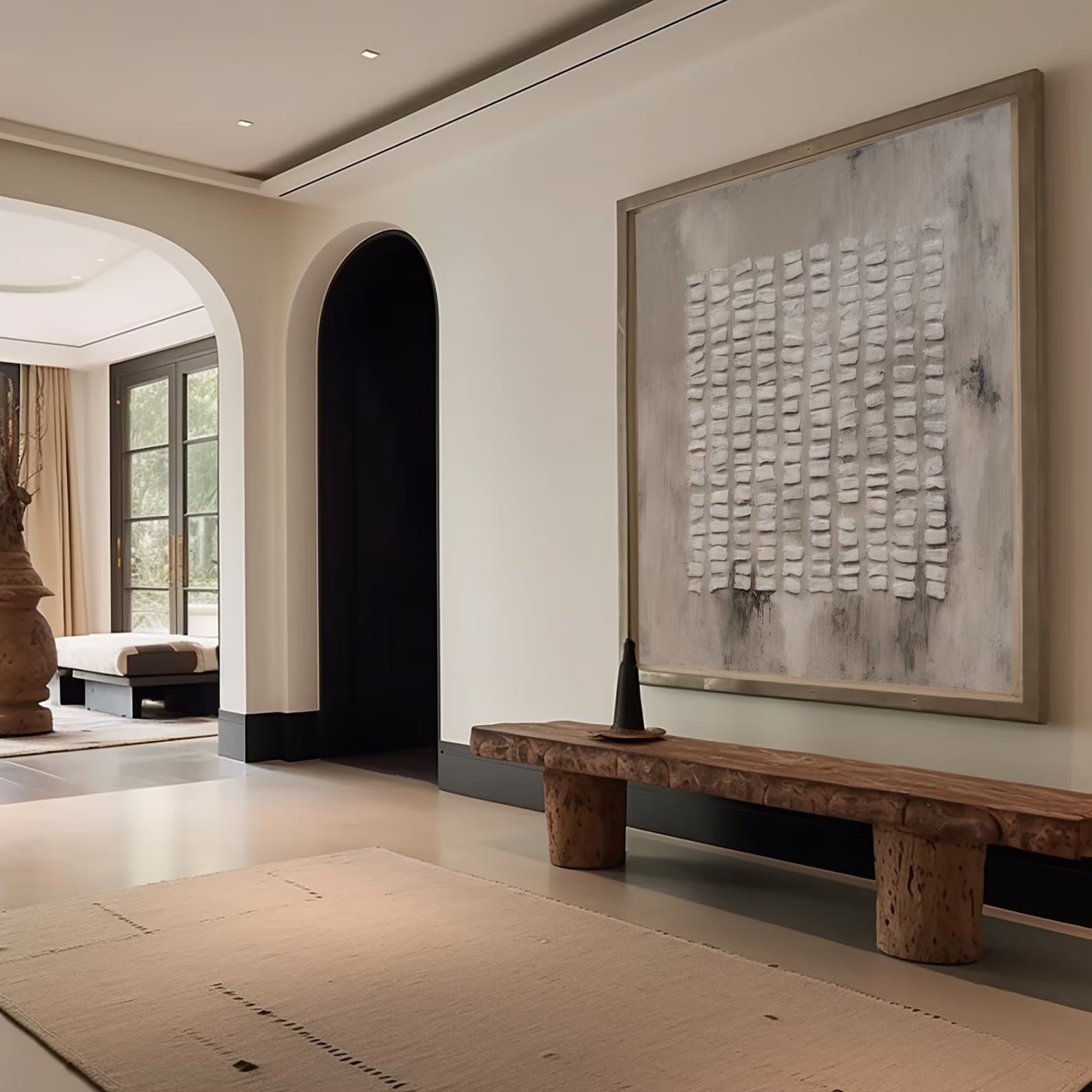 Textured Gray Abstract Art | Subtle Sophistication