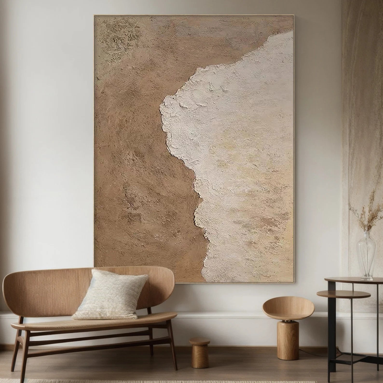 Textured Neutral Harmony | Beige Edge